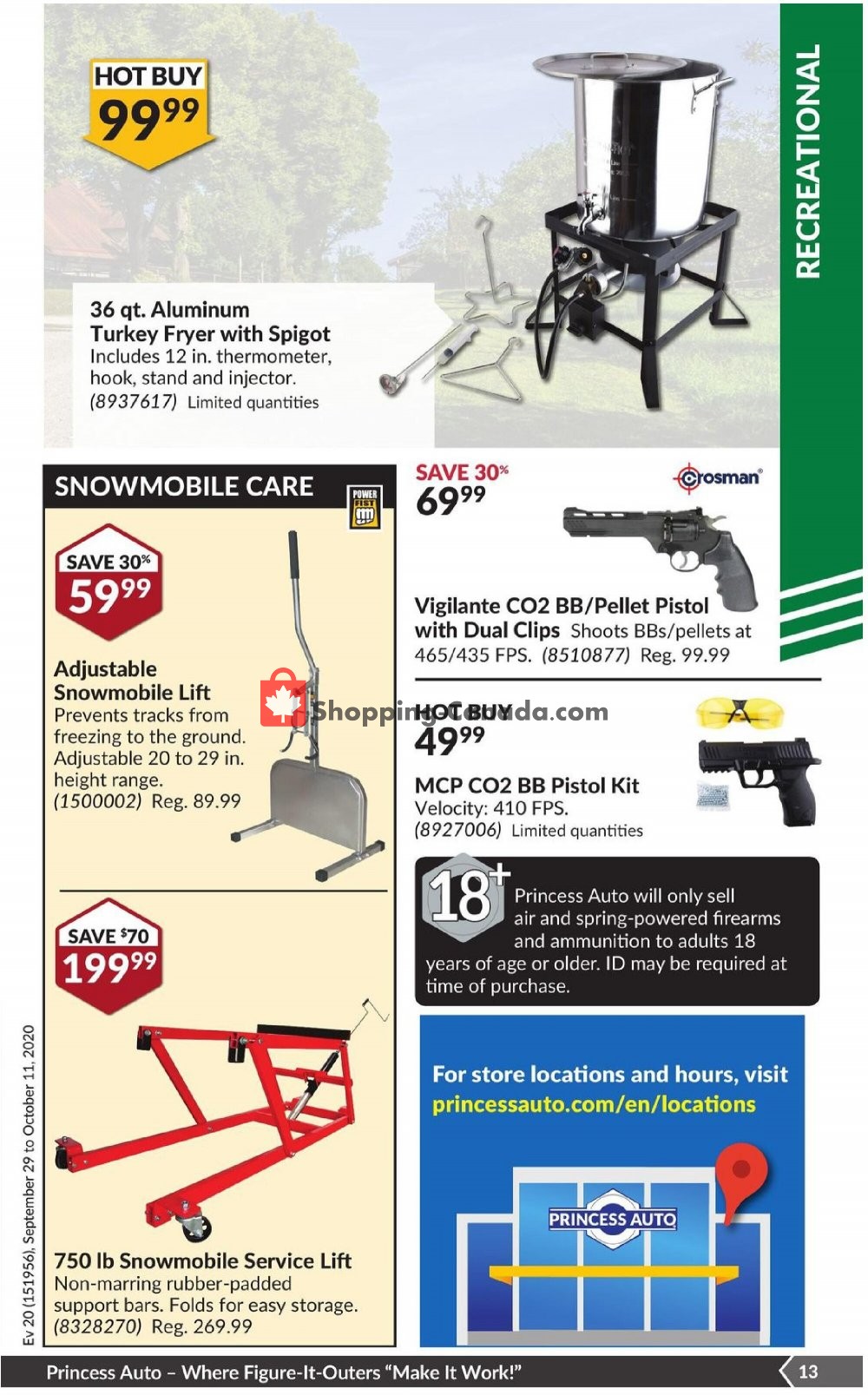 Princess Auto flyer from Tuesday September 29, 2020 to Wednesday November 11, 2020 - page 19