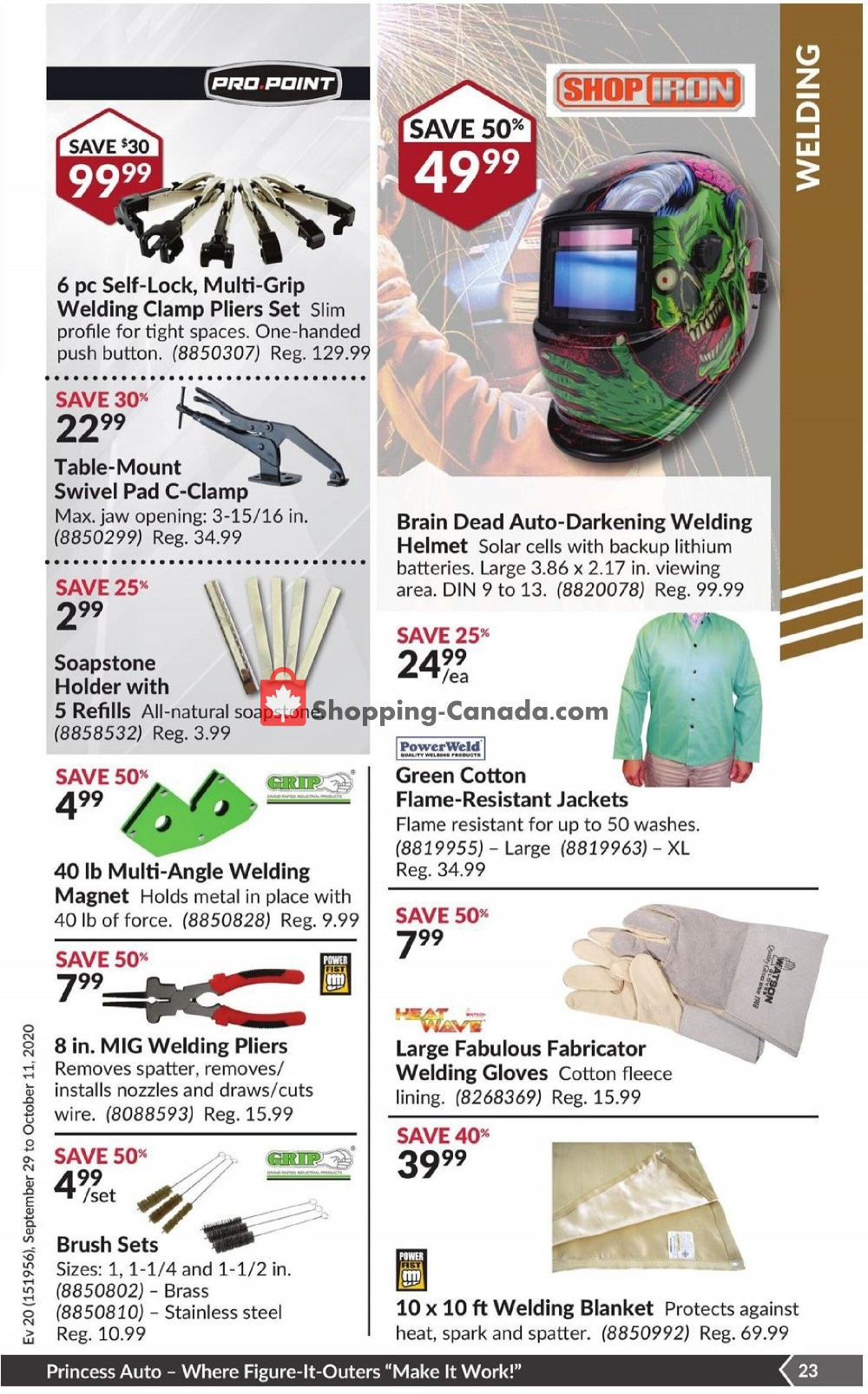 Princess Auto flyer from Tuesday September 29, 2020 to Wednesday November 11, 2020 - page 29
