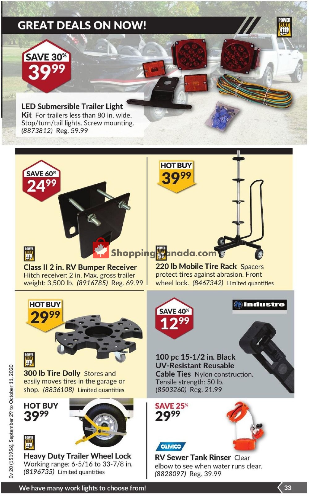 Princess Auto flyer from Tuesday September 29, 2020 to Wednesday November 11, 2020 - page 39