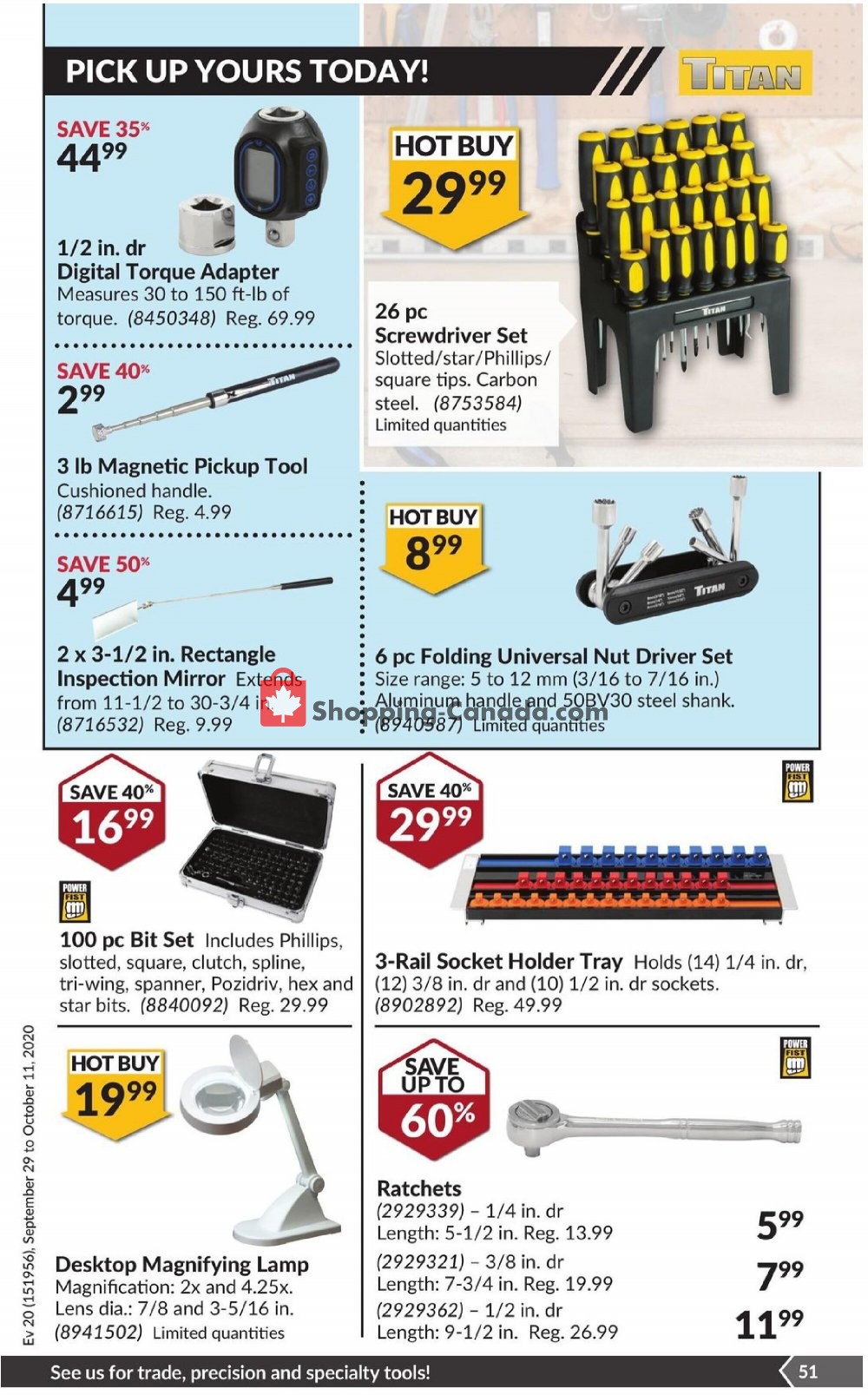 Princess Auto flyer from Tuesday September 29, 2020 to Wednesday November 11, 2020 - page 57