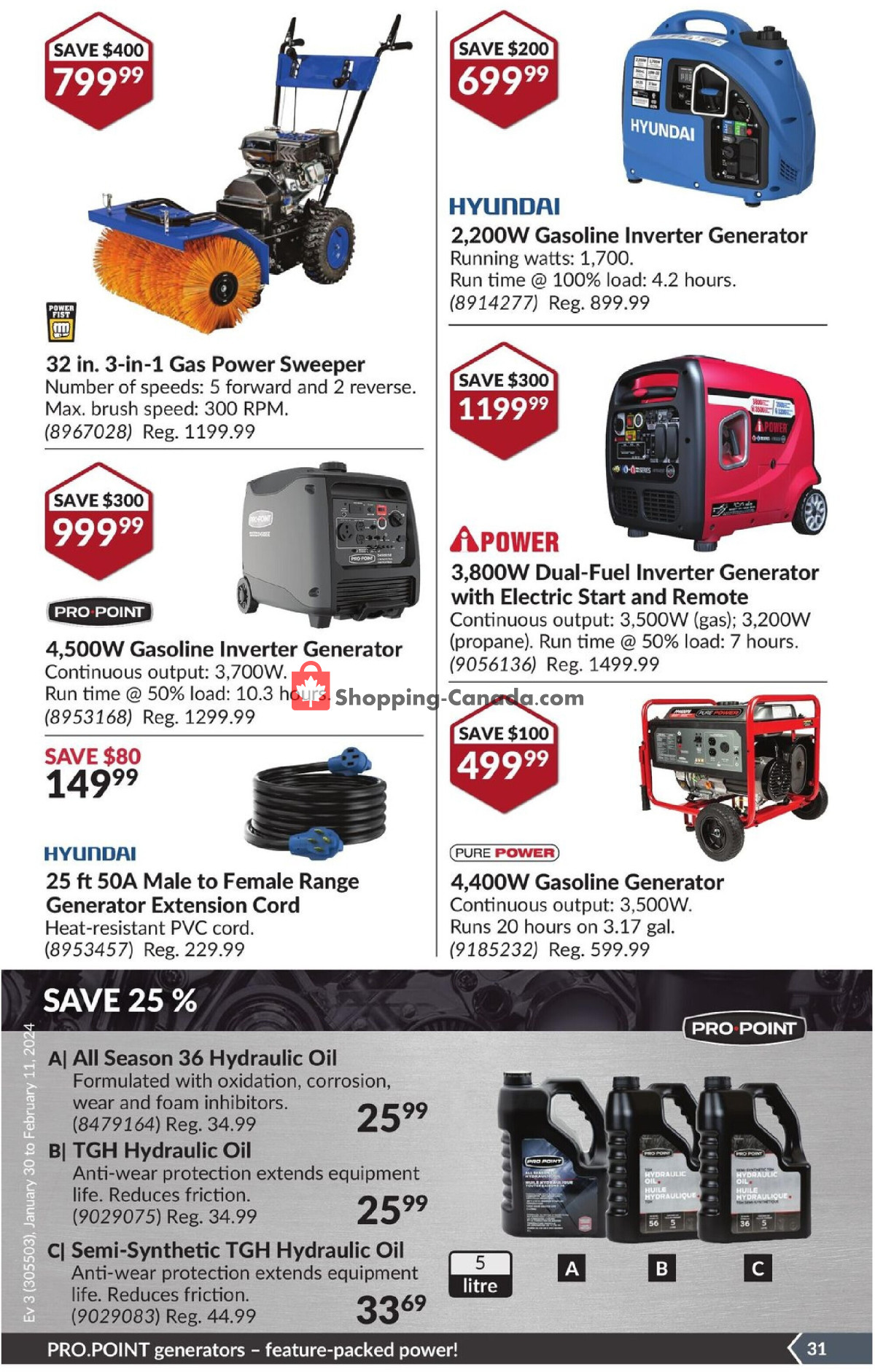 Princess Auto flyer from Tuesday January 30, 2024 to Sunday February 11, 2024 - page 36