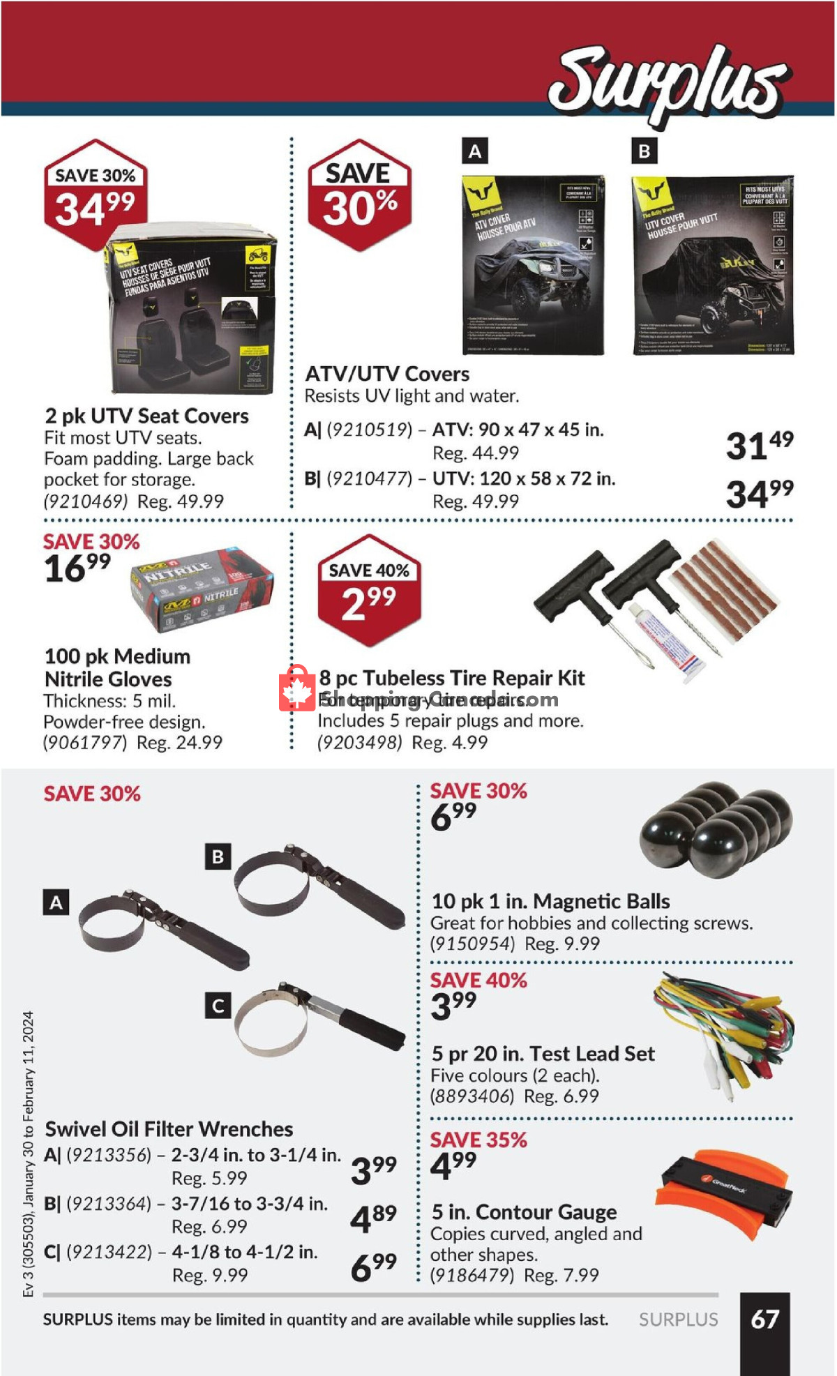 Princess Auto flyer from Tuesday January 30, 2024 to Sunday February 11, 2024 - page 72