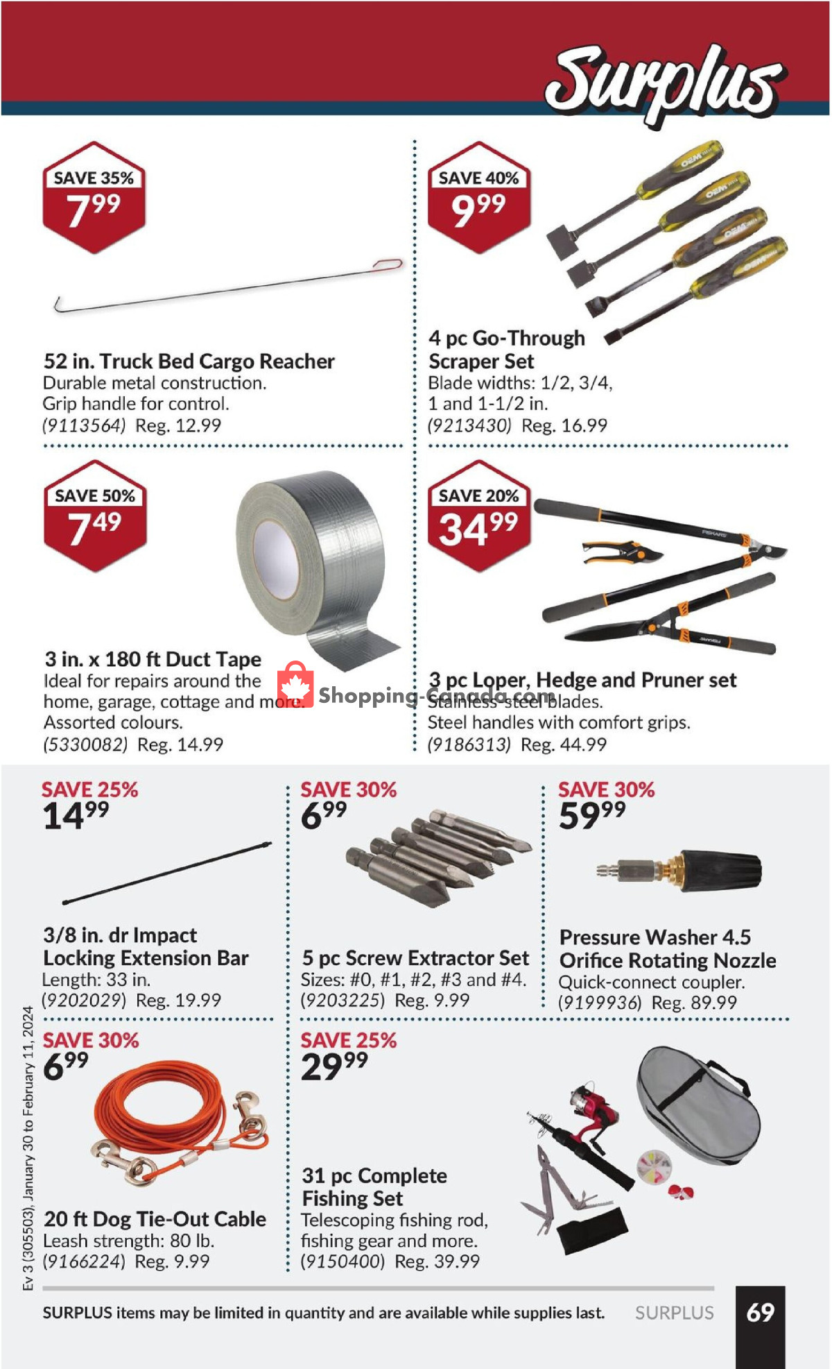 Princess Auto flyer from Tuesday January 30, 2024 to Sunday February 11, 2024 - page 74