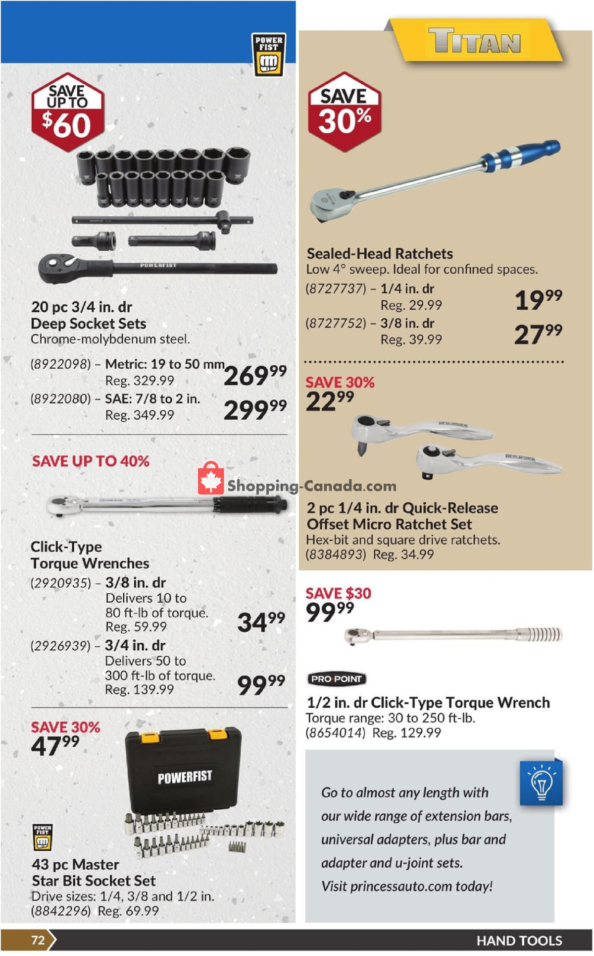 Princess Auto flyer from Tuesday January 30, 2024 to Sunday February 11, 2024 - page 77