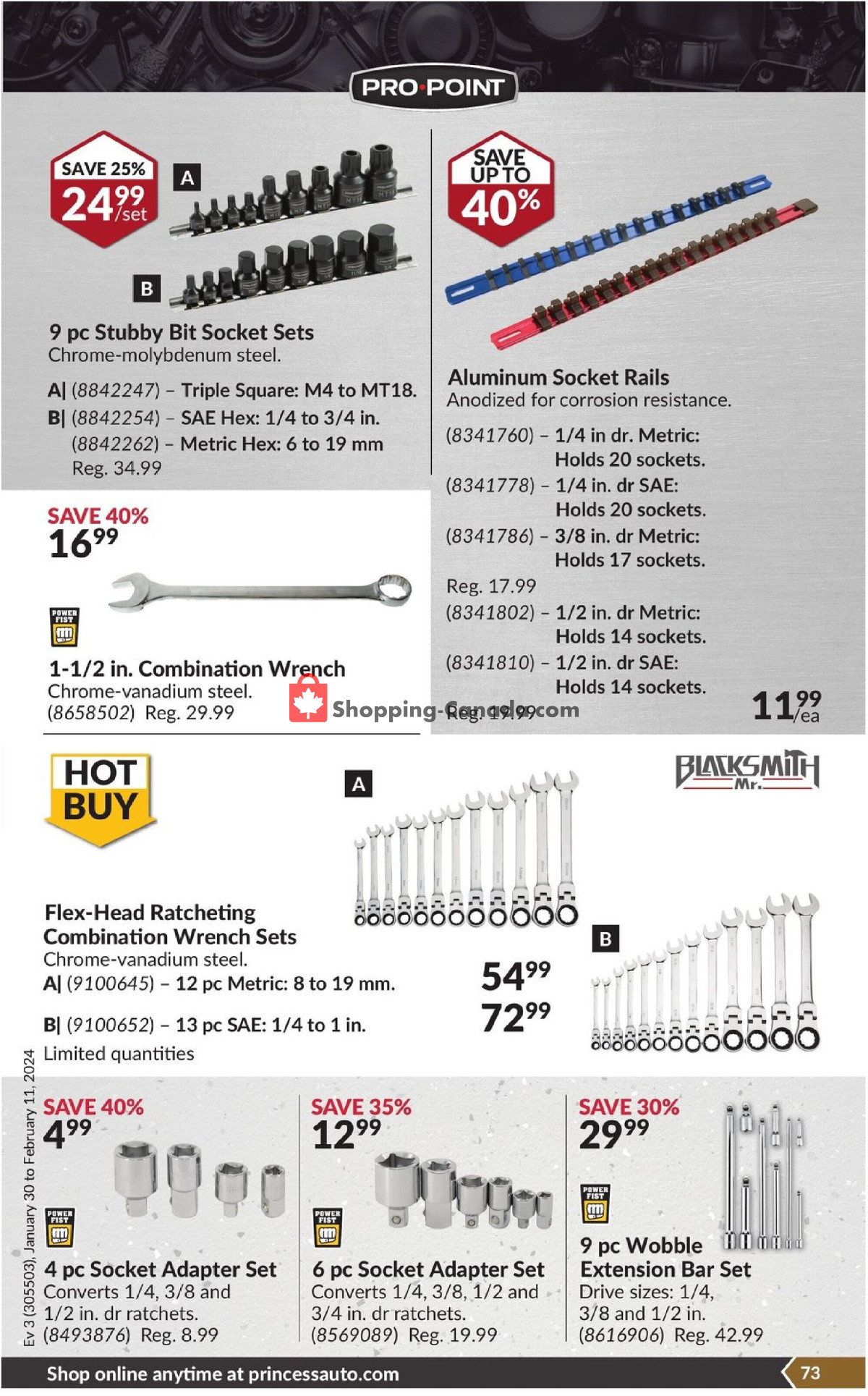 Princess Auto flyer from Tuesday January 30, 2024 to Sunday February 11, 2024 - page 78