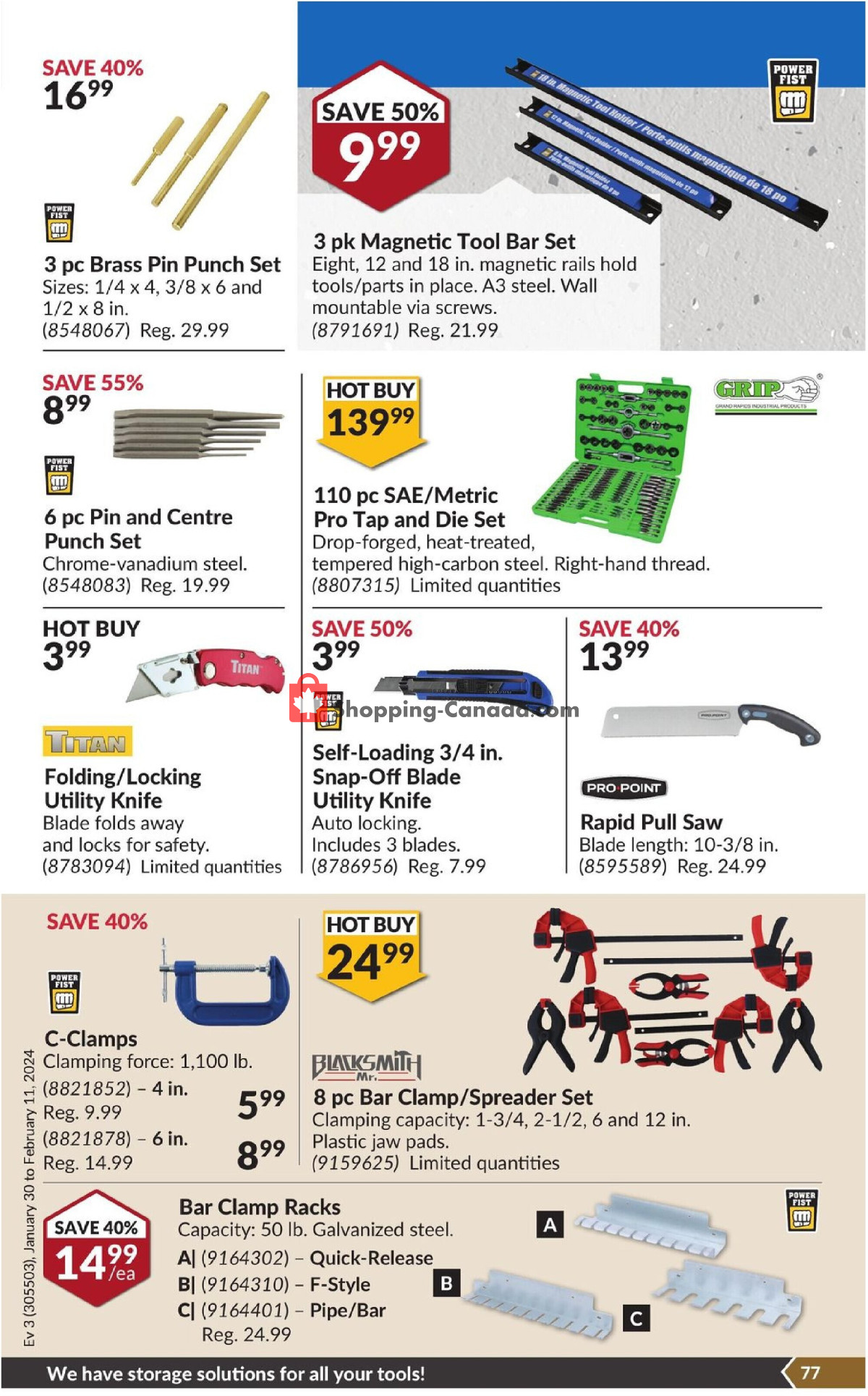 Princess Auto flyer from Tuesday January 30, 2024 to Sunday February 11, 2024 - page 82