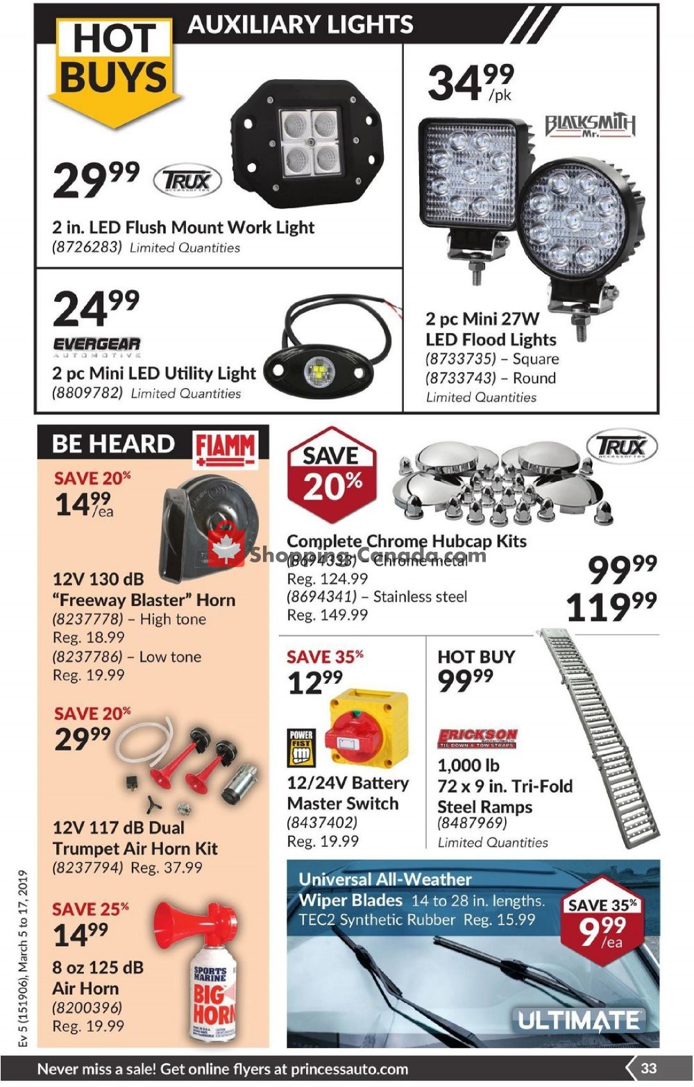 Princess Auto flyer from Tuesday March 5, 2019 to Sunday March 17, 2019 - page 34