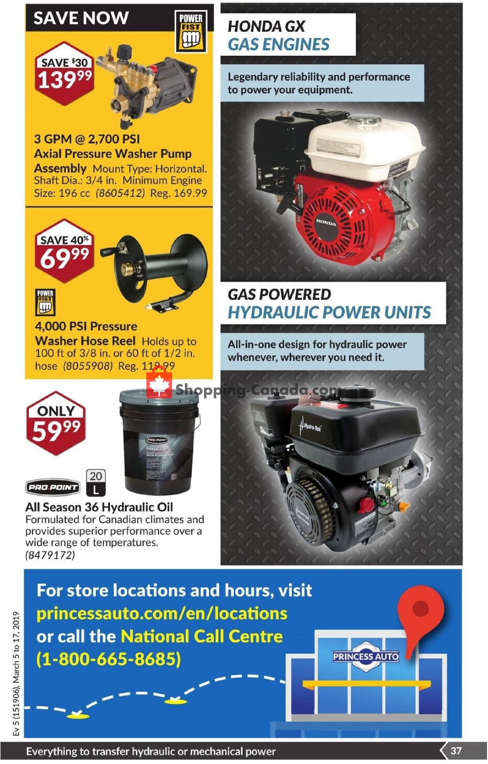 Princess Auto flyer from Tuesday March 5, 2019 to Sunday March 17, 2019 - page 38