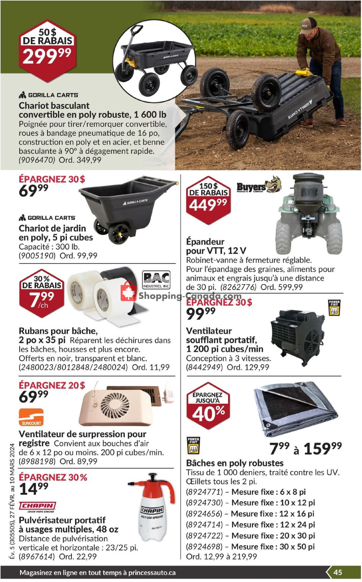 Princess Auto flyer from Tuesday February 27, 2024 to Sunday March 10, 2024 - page 64
