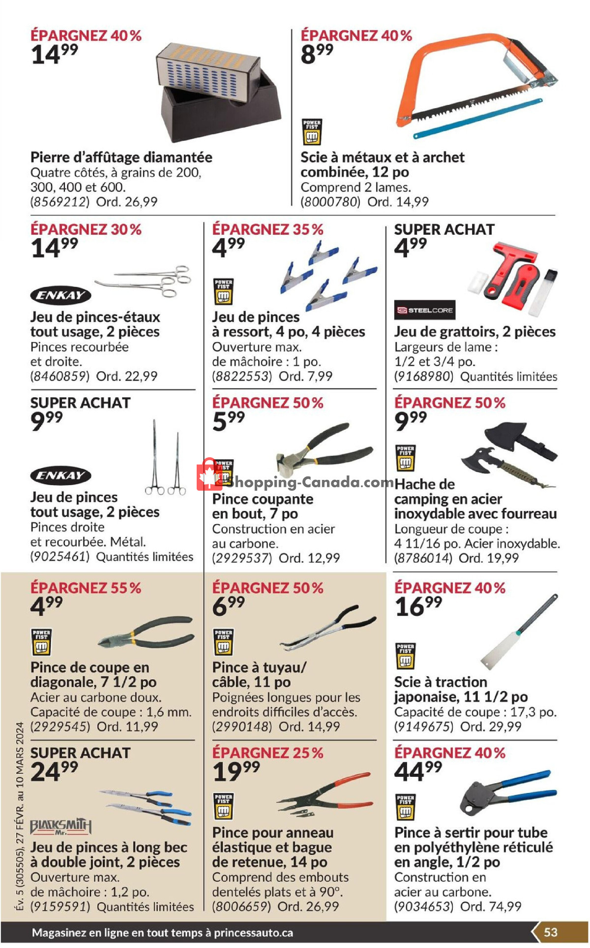 Princess Auto flyer from Tuesday February 27, 2024 to Sunday March 10, 2024 - page 72