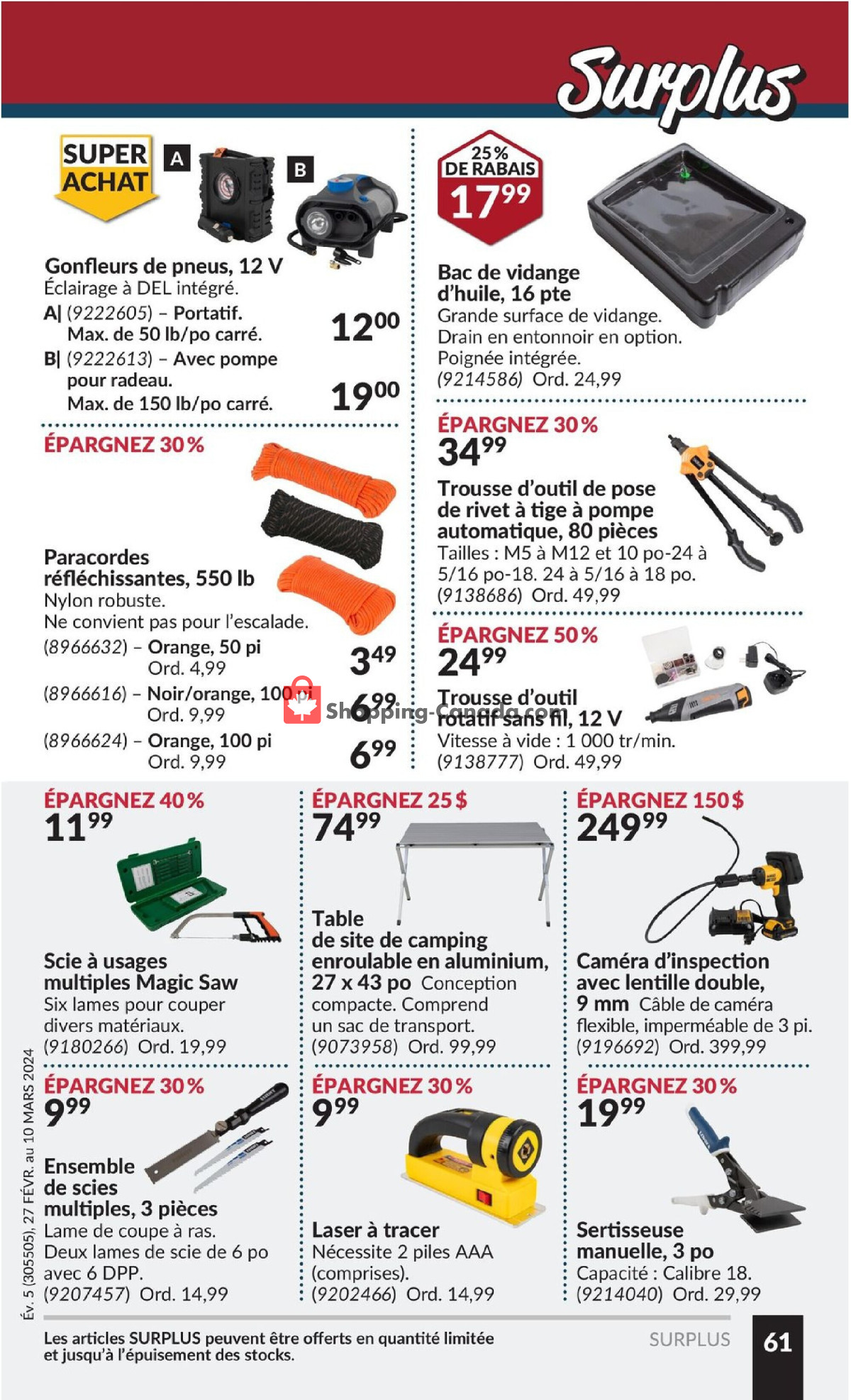 Princess Auto flyer from Tuesday February 27, 2024 to Sunday March 10, 2024 - page 80