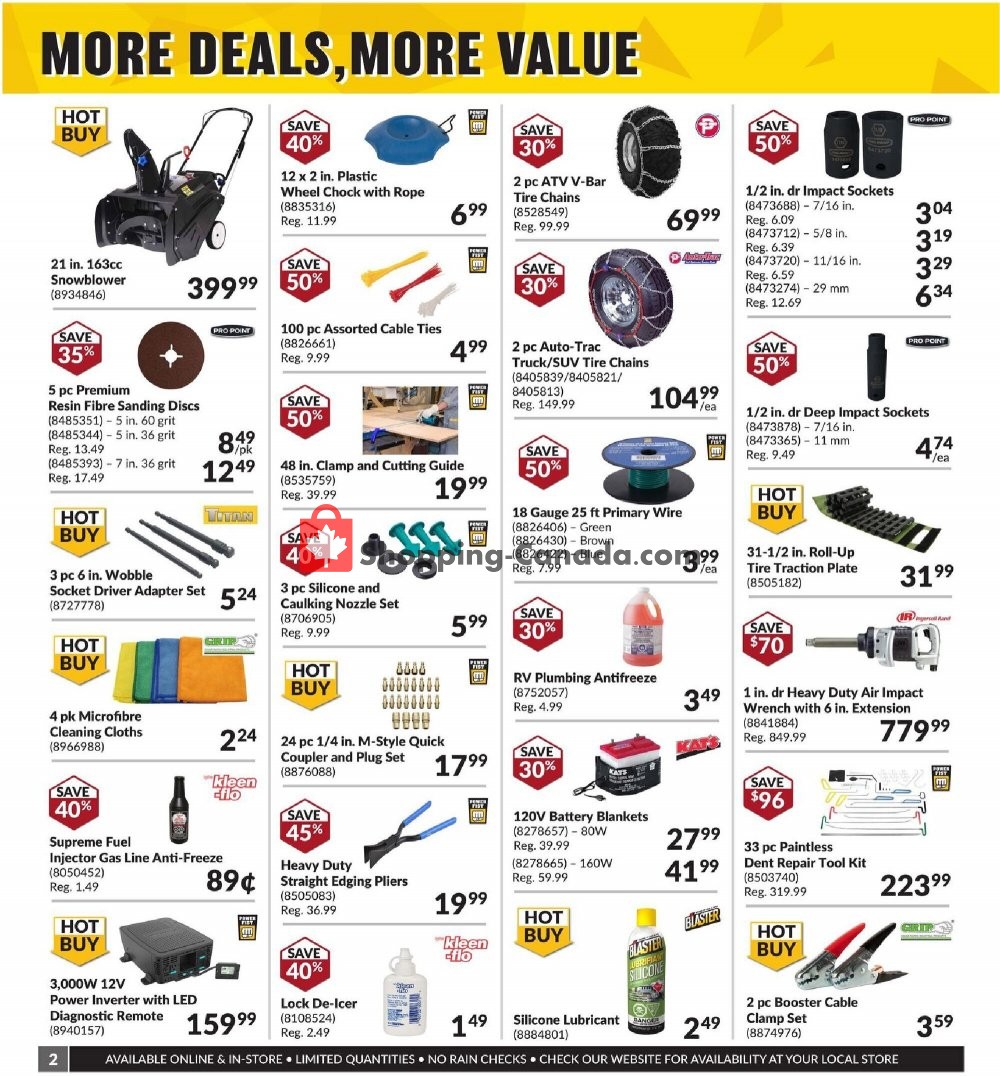 Princess Auto flyer from Monday January 11, 2021 to Sunday January 24, 2021 - page 2