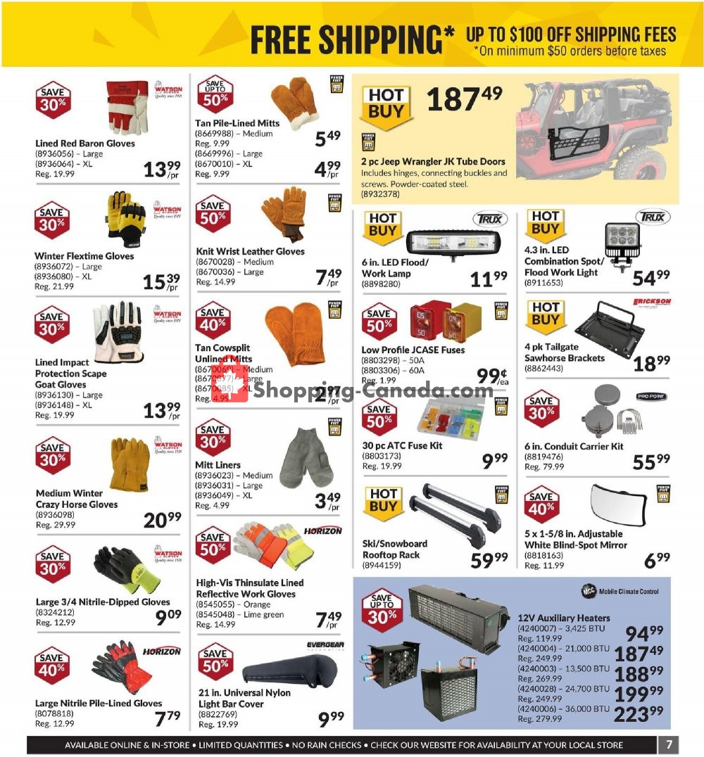 Princess Auto flyer from Monday January 11, 2021 to Sunday January 24, 2021 - page 7