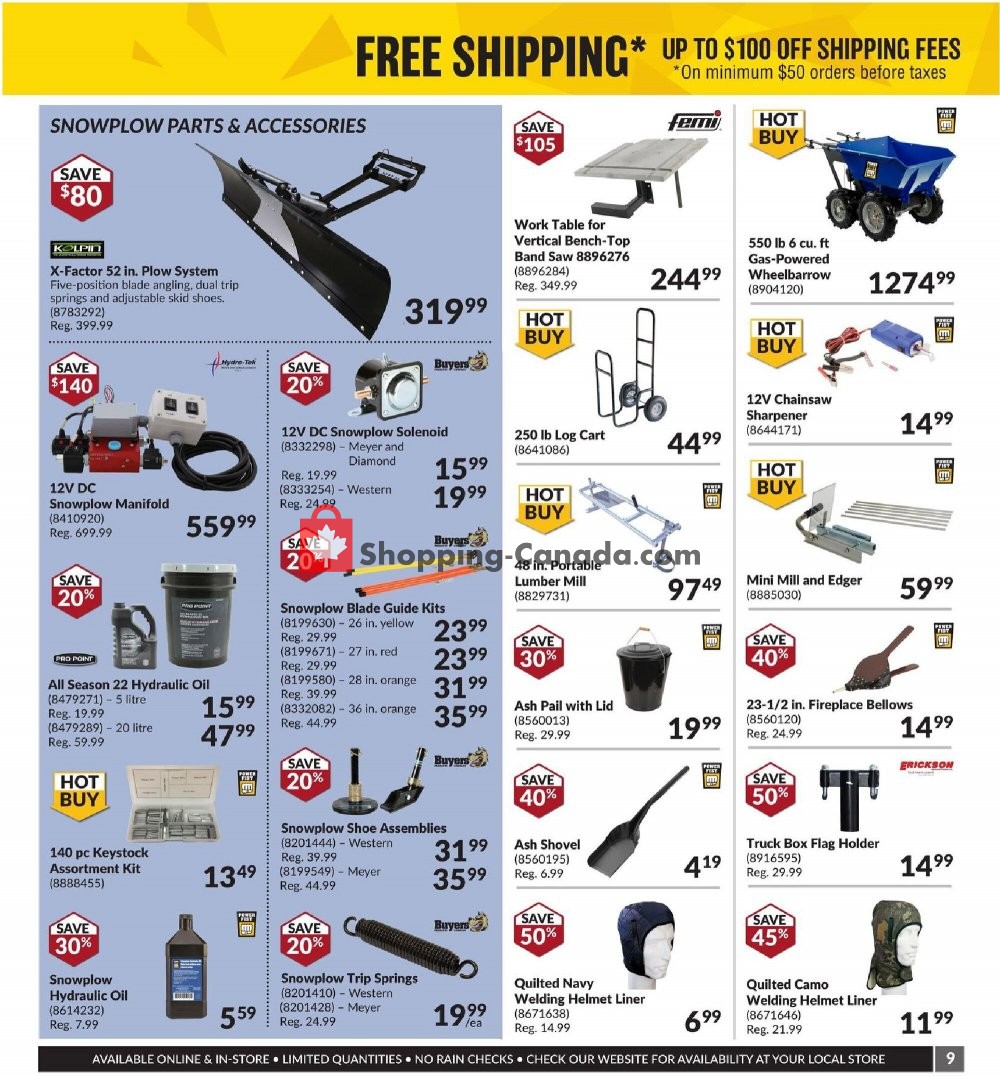 Princess Auto flyer from Monday January 11, 2021 to Sunday January 24, 2021 - page 9