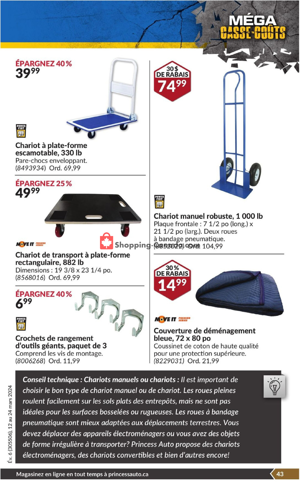 Princess Auto flyer from Tuesday March 12, 2024 to Sunday March 24, 2024 - page 48