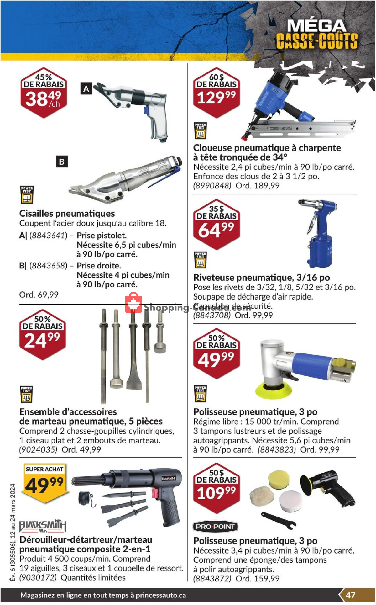 Princess Auto flyer from Tuesday March 12, 2024 to Sunday March 24, 2024 - page 52