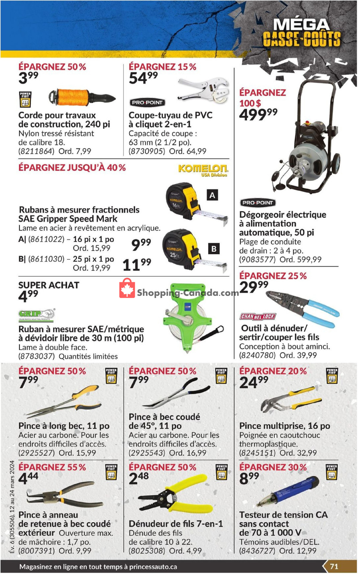 Princess Auto flyer from Tuesday March 12, 2024 to Sunday March 24, 2024 - page 76