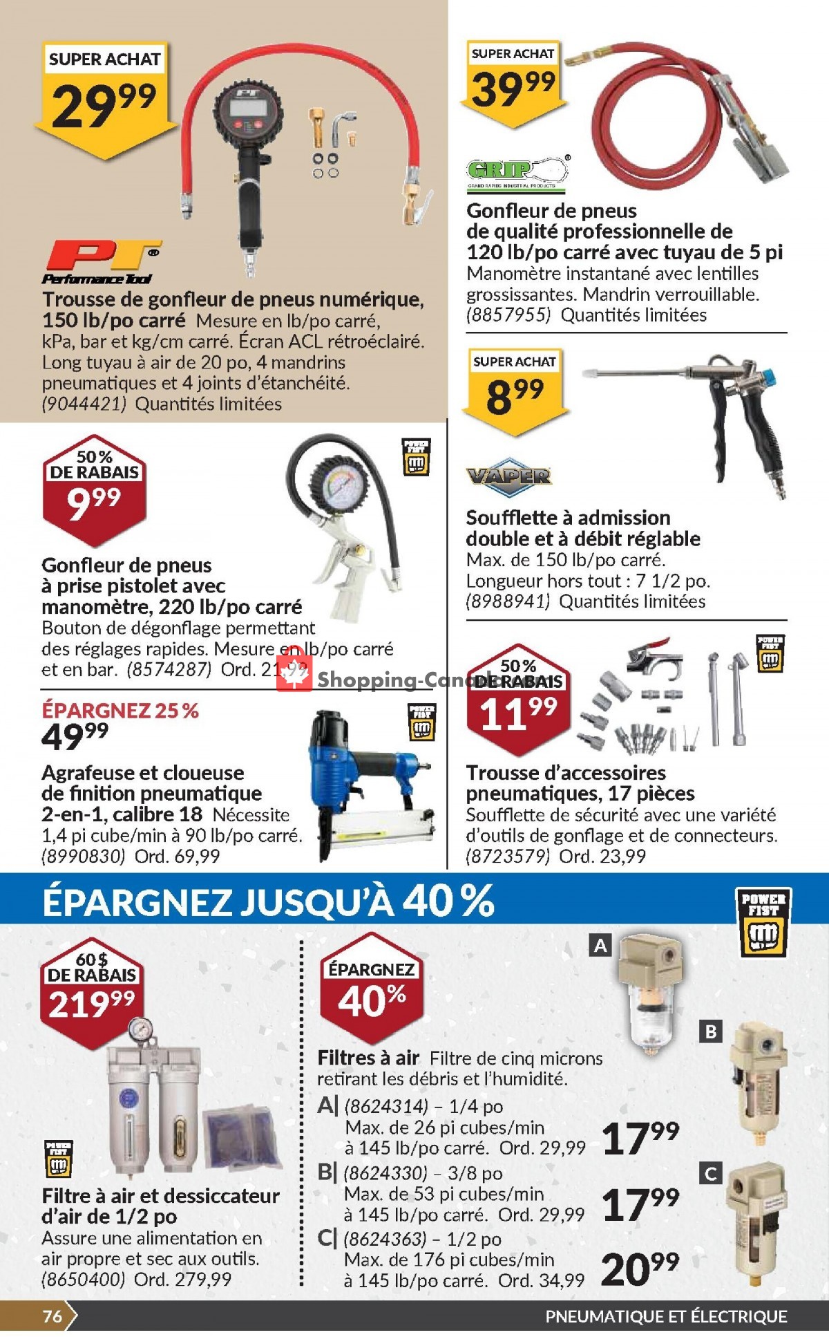 Princess Auto Canada, flyer (Nous Vous Aidon's Dans Vos projects