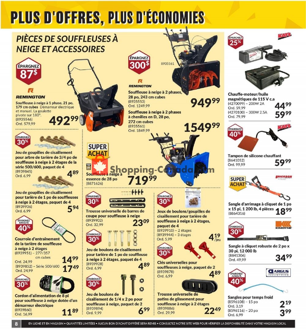 Princess Auto flyer from Monday January 11, 2021 to Sunday January 24, 2021 - page 8