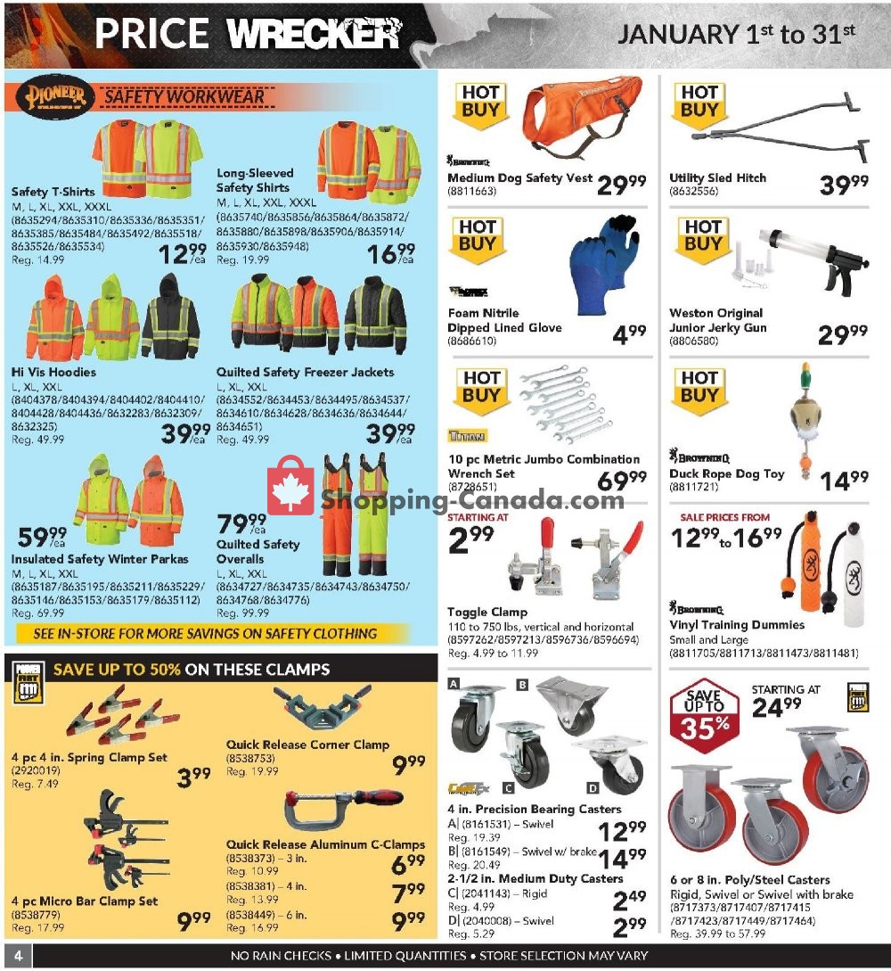 Princess Auto flyer from Tuesday January 1, 2019 to Thursday January 31, 2019 - page 4