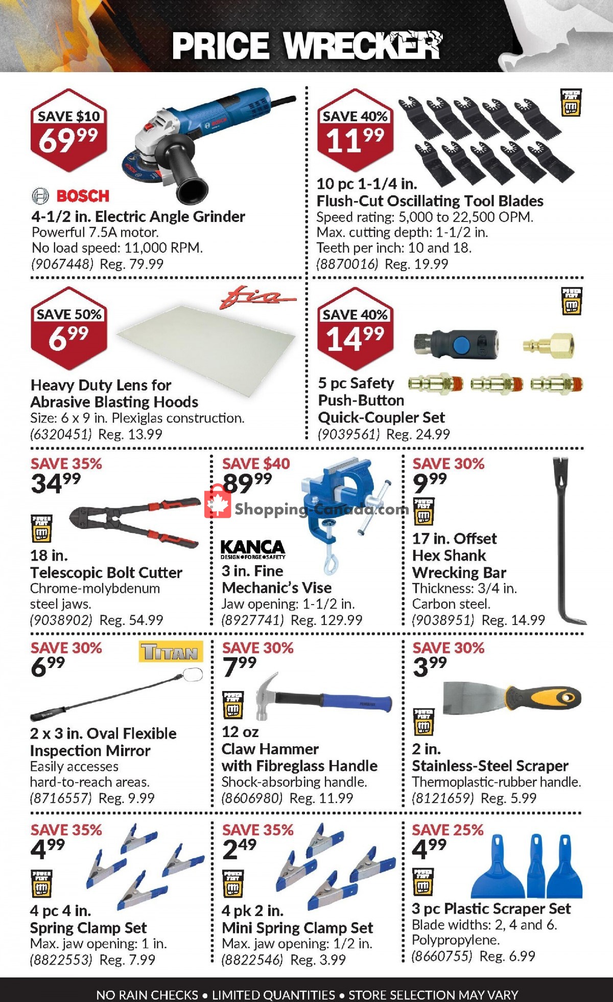 Princess Auto Canada, flyer (Price Wrecker ON) November 1