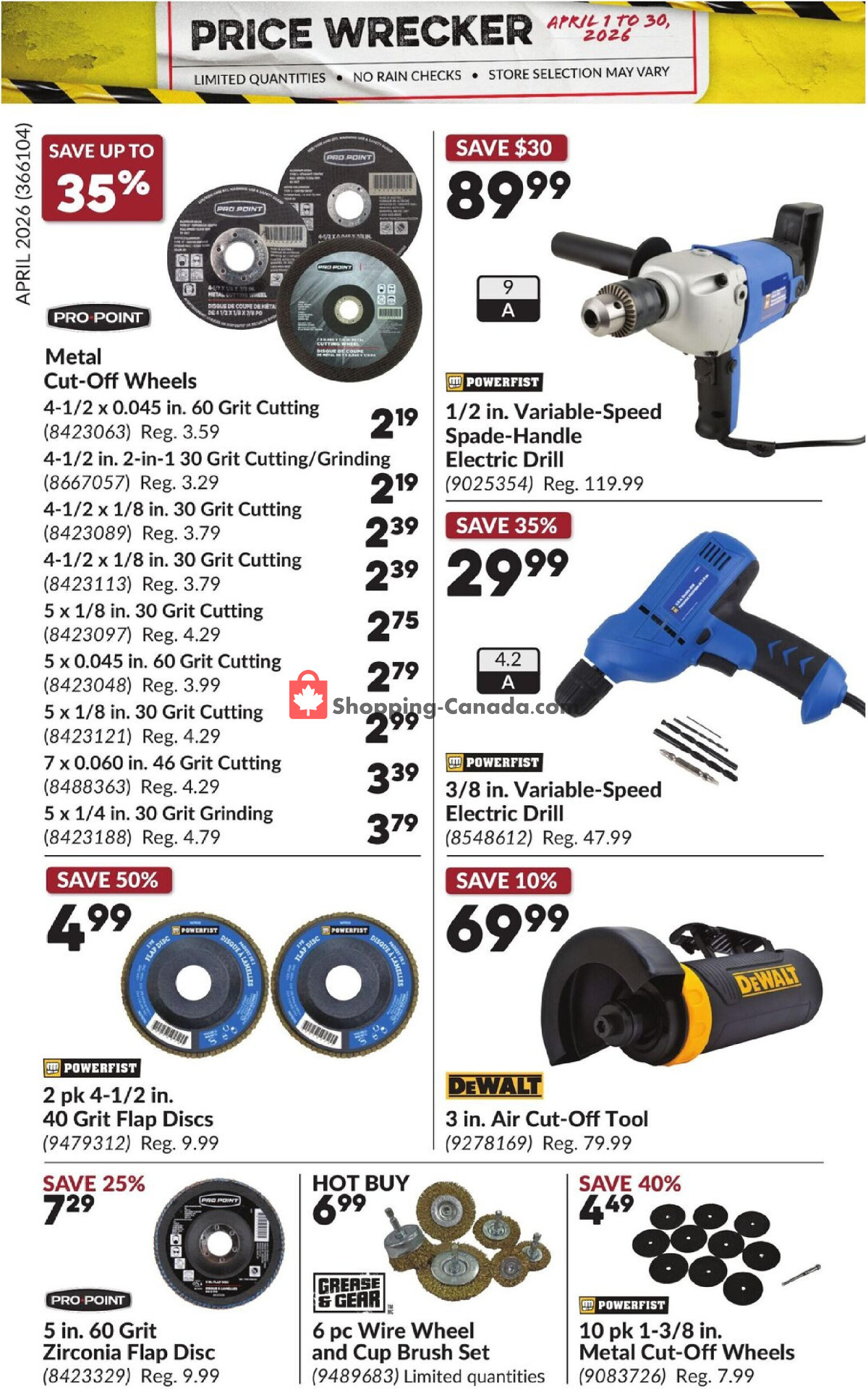 Princess Auto flyer from Wednesday April 1, 2026 to Thursday April 30, 2026 - page 20