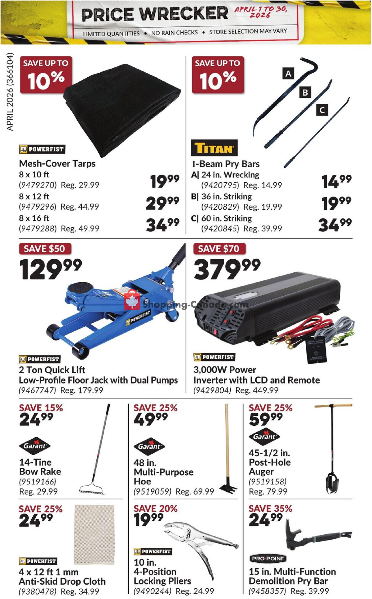 Princess Auto flyer from Wednesday April 1, 2026 to Thursday April 30, 2026 - page 24