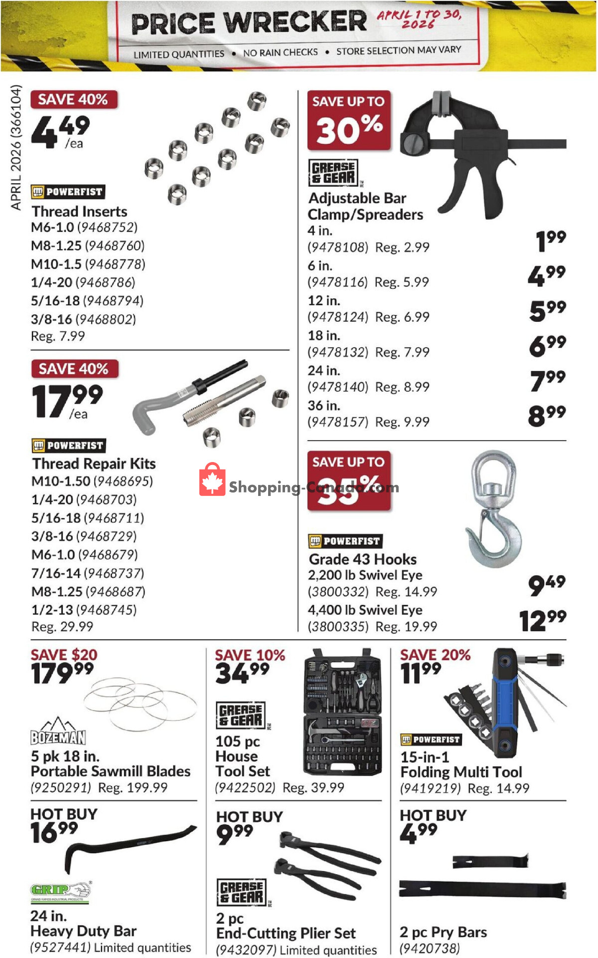 Princess Auto flyer from Wednesday April 1, 2026 to Thursday April 30, 2026 - page 25