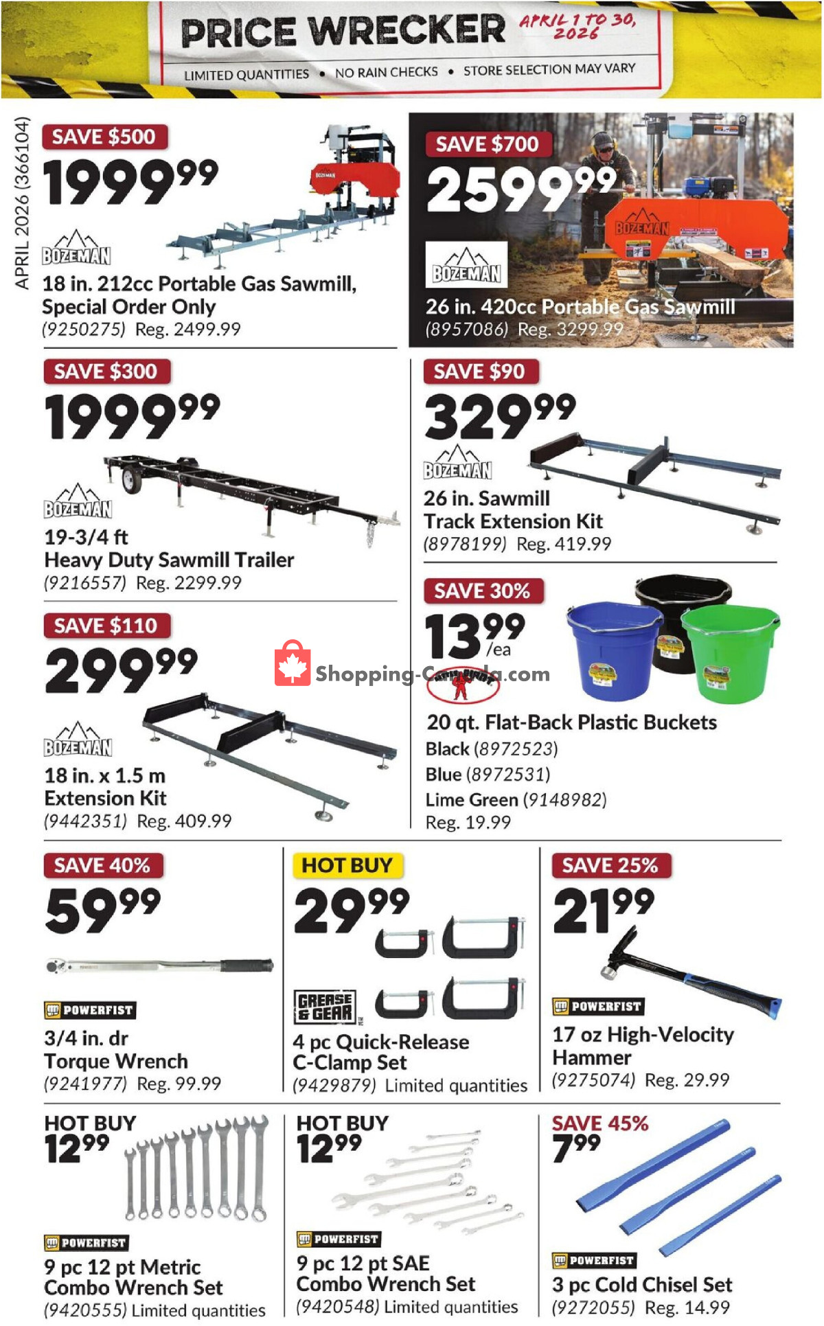 Princess Auto flyer from Wednesday April 1, 2026 to Thursday April 30, 2026 - page 26