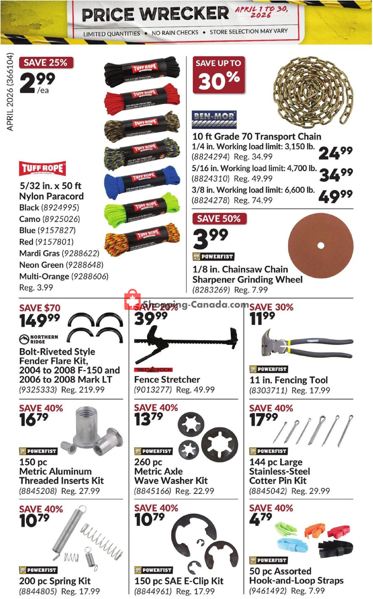 Princess Auto flyer from Wednesday April 1, 2026 to Thursday April 30, 2026 - page 29