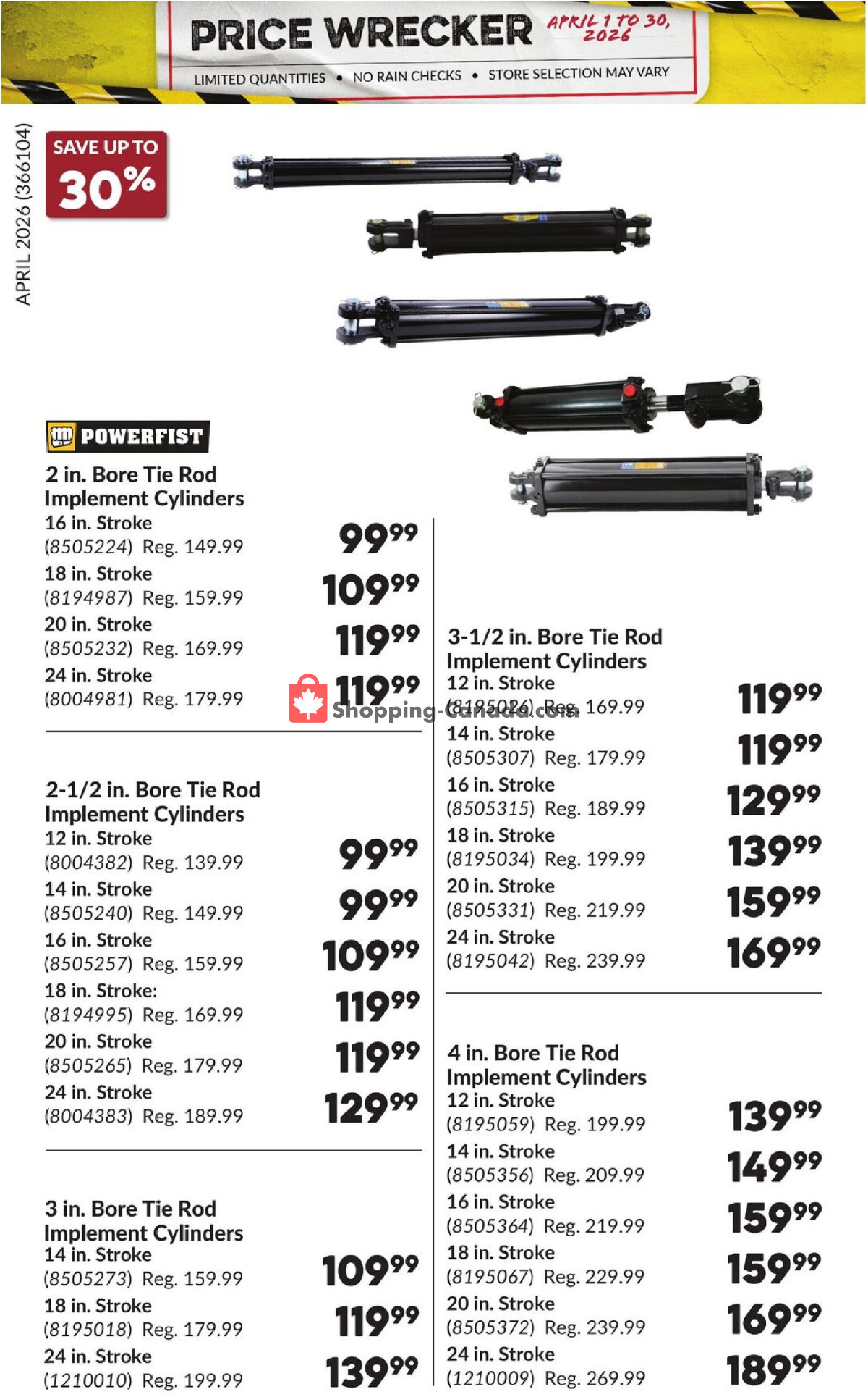 Princess Auto flyer from Wednesday April 1, 2026 to Thursday April 30, 2026 - page 34