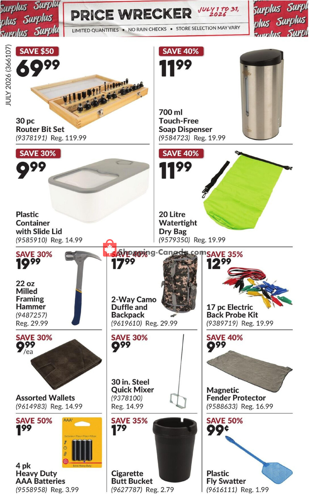 Princess Auto flyer from Wednesday July 1, 2026 to Friday July 31, 2026 - page 12