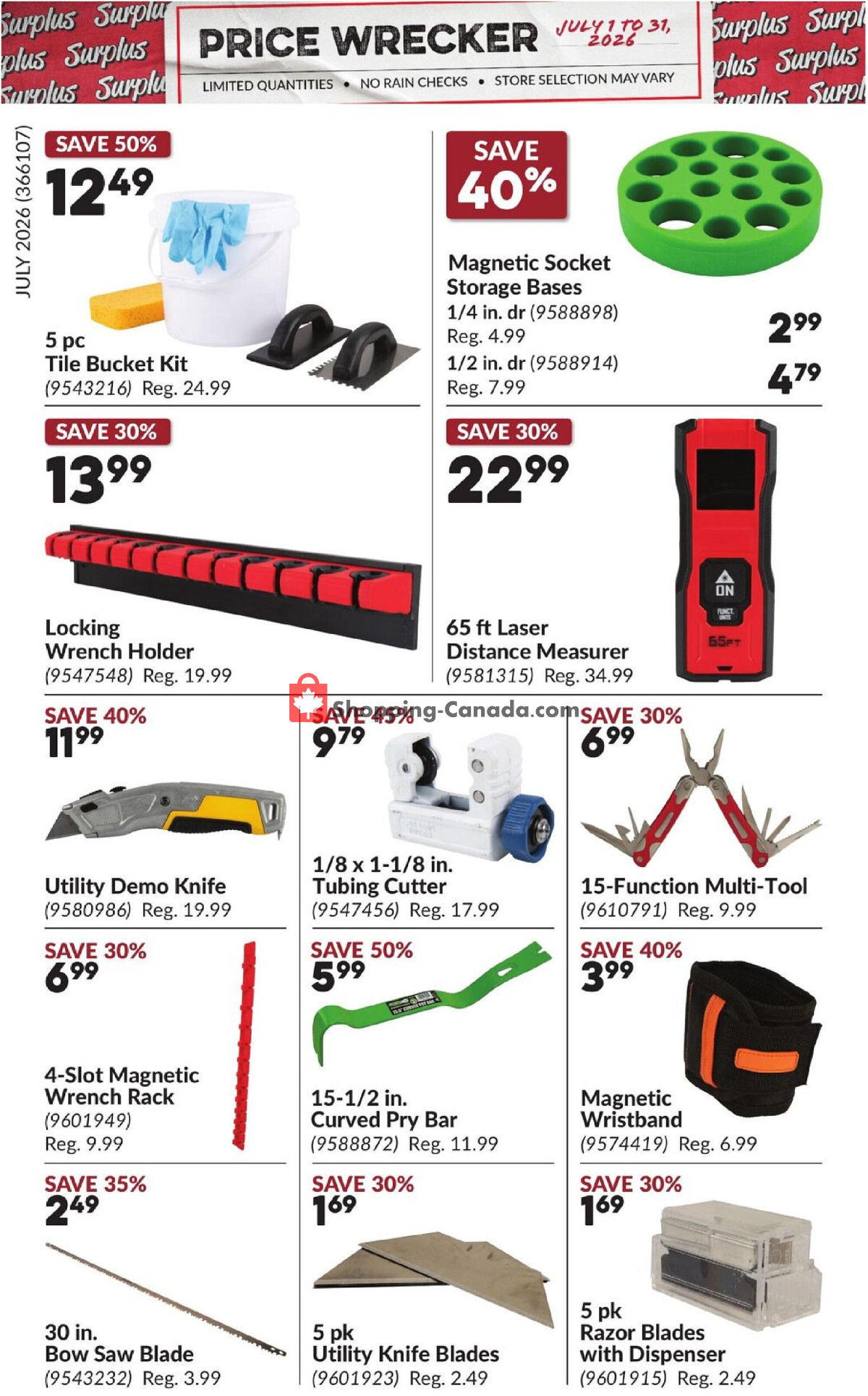 Princess Auto flyer from Wednesday July 1, 2026 to Friday July 31, 2026 - page 14
