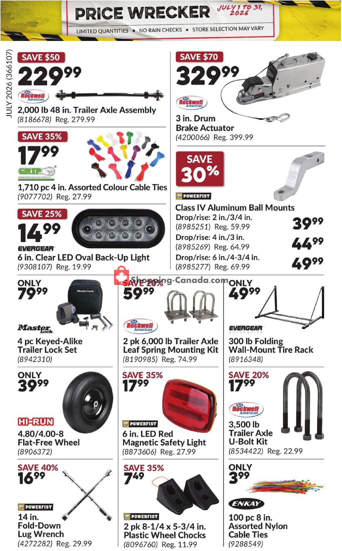 Princess Auto flyer from Wednesday July 1, 2026 to Friday July 31, 2026 - page 20