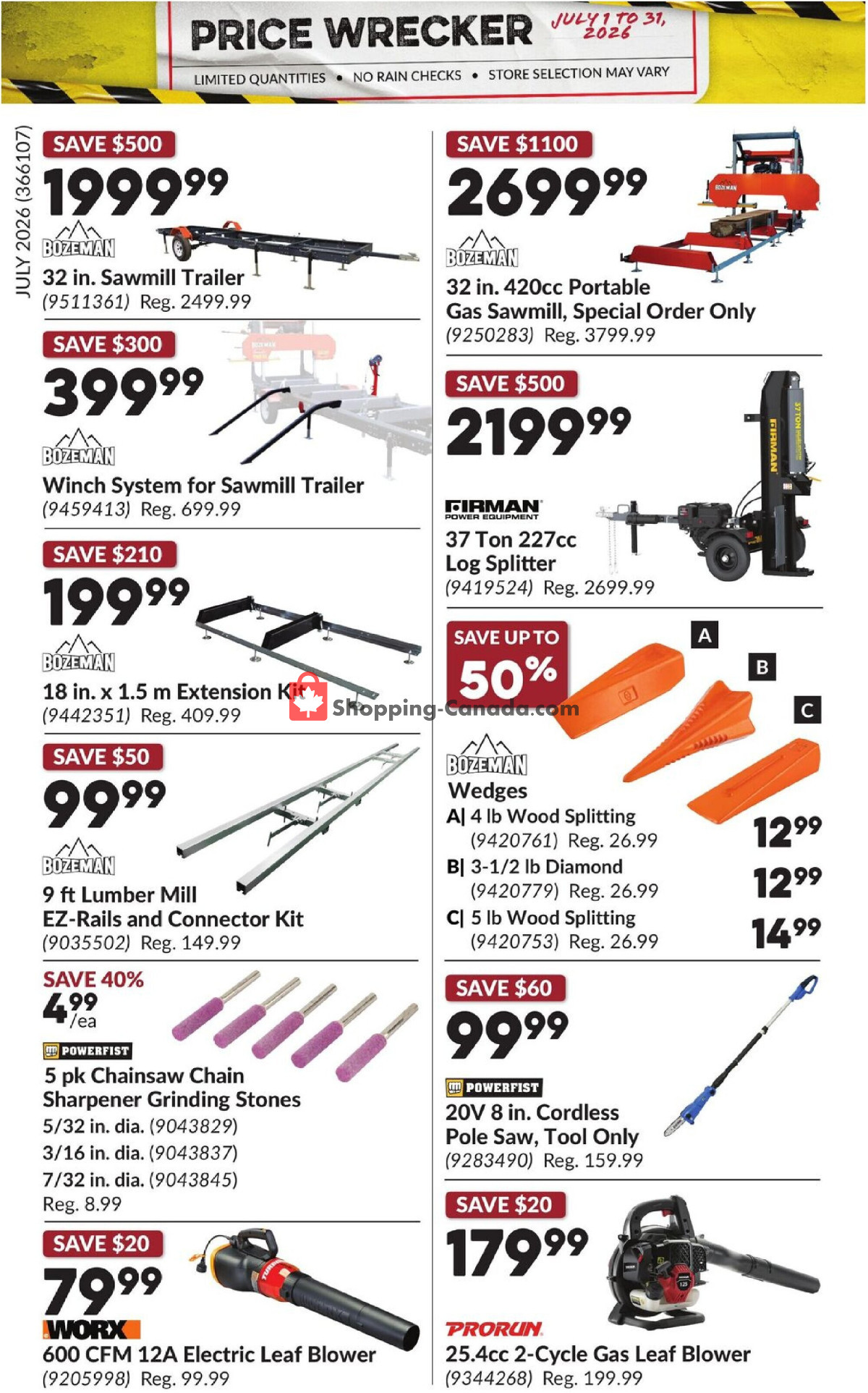 Princess Auto flyer from Wednesday July 1, 2026 to Friday July 31, 2026 - page 27