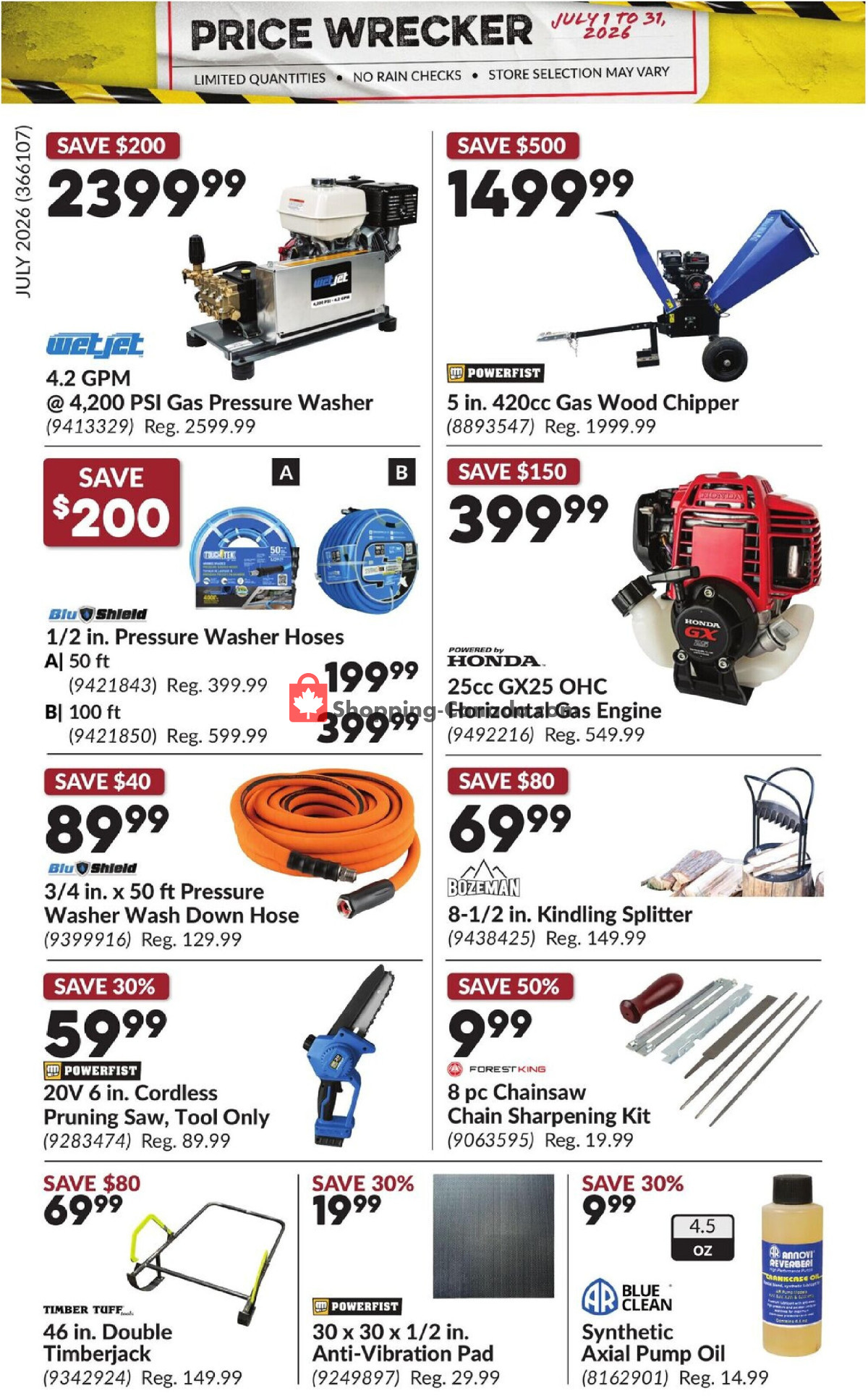 Princess Auto flyer from Wednesday July 1, 2026 to Friday July 31, 2026 - page 28