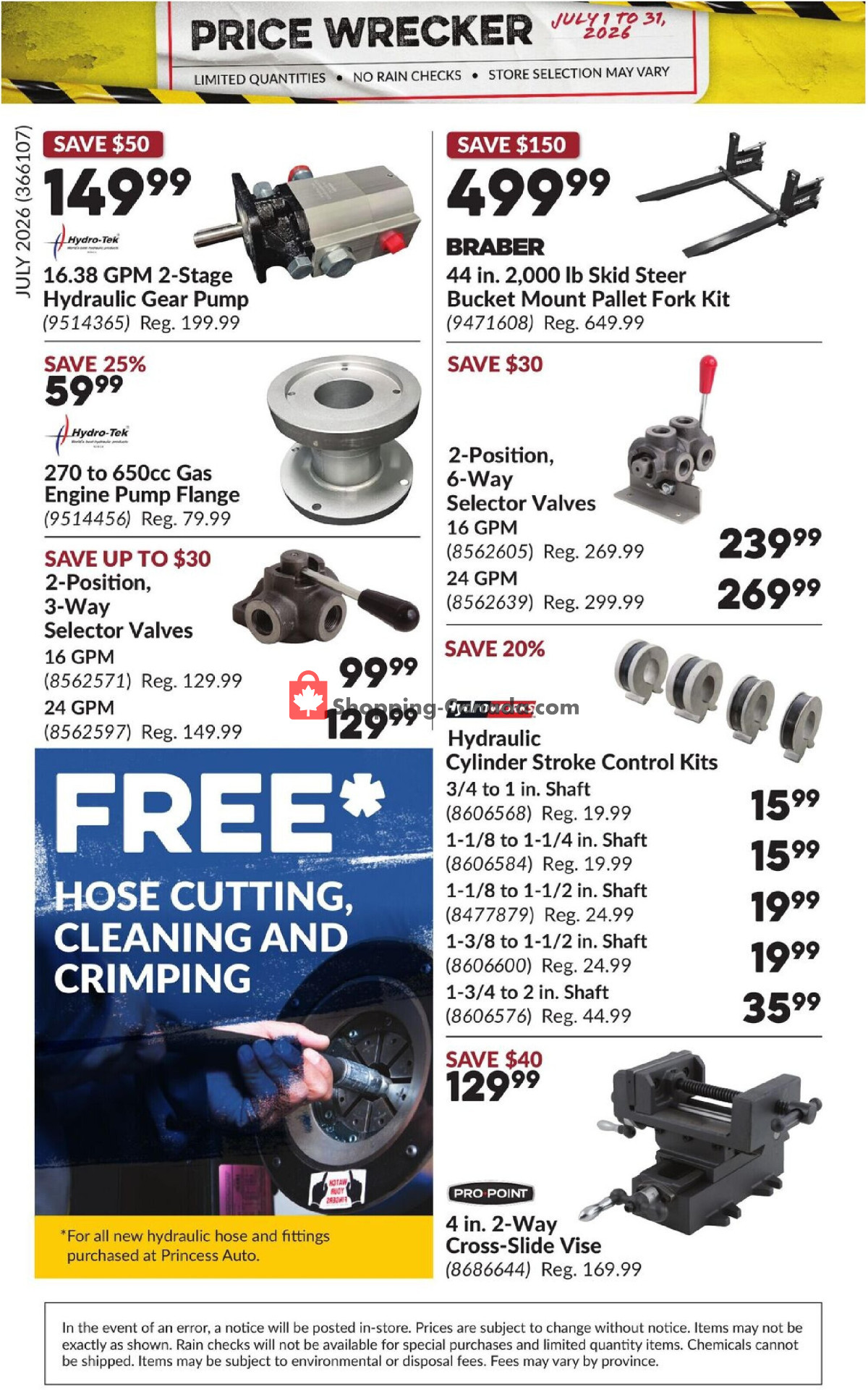 Princess Auto flyer from Wednesday July 1, 2026 to Friday July 31, 2026 - page 29