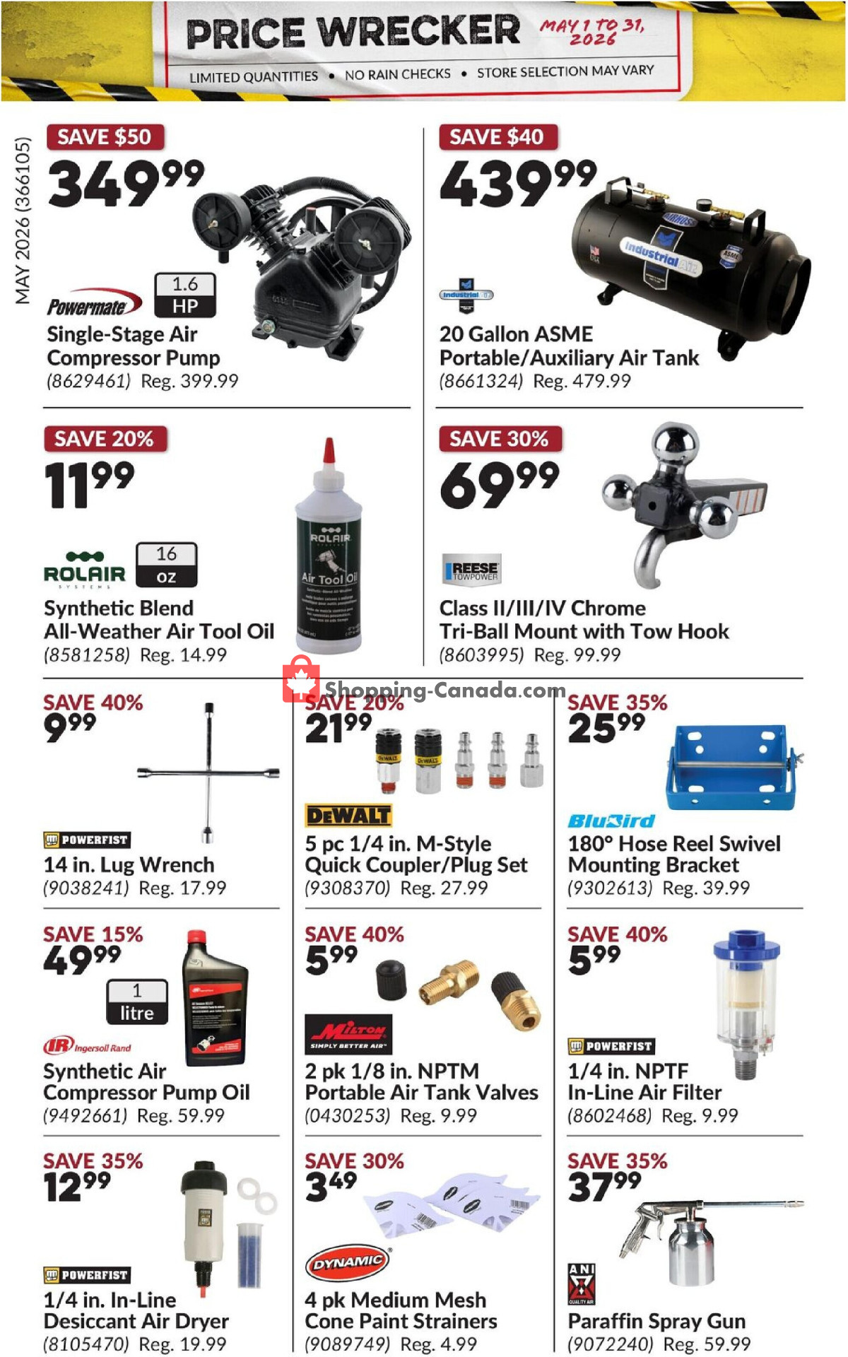 Princess Auto flyer from Friday May 1, 2026 to Sunday May 31, 2026 - page 20