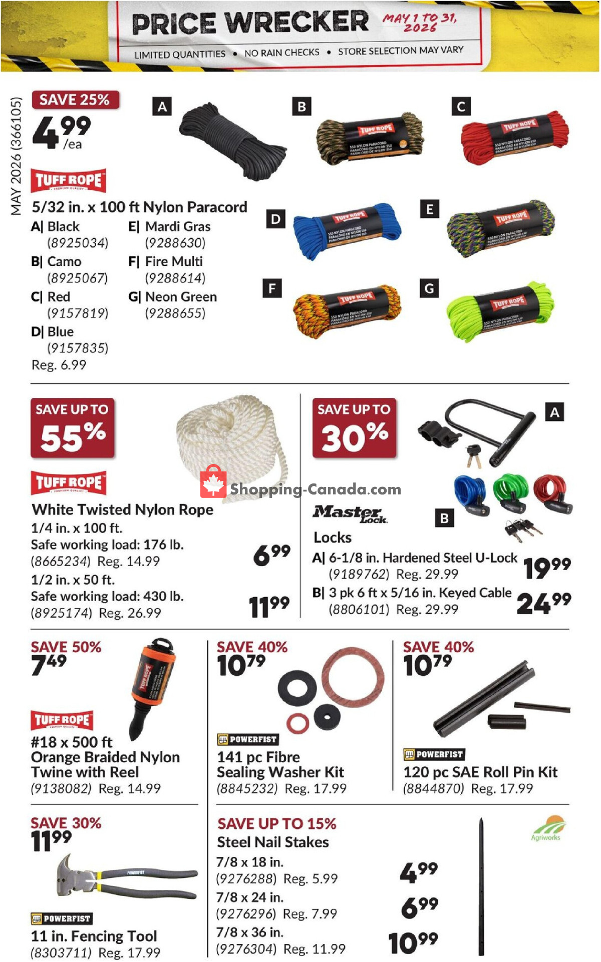 Princess Auto flyer from Friday May 1, 2026 to Sunday May 31, 2026 - page 34