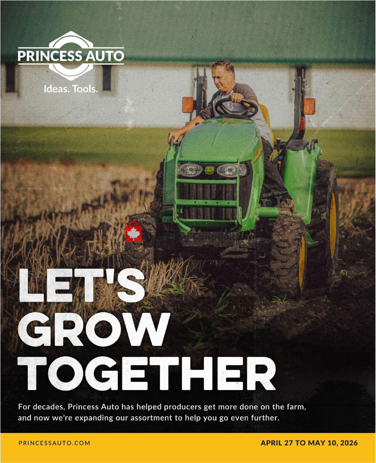 Princess Auto flyer from Monday April 27, 2026 to Sunday May 10, 2026 - page 1