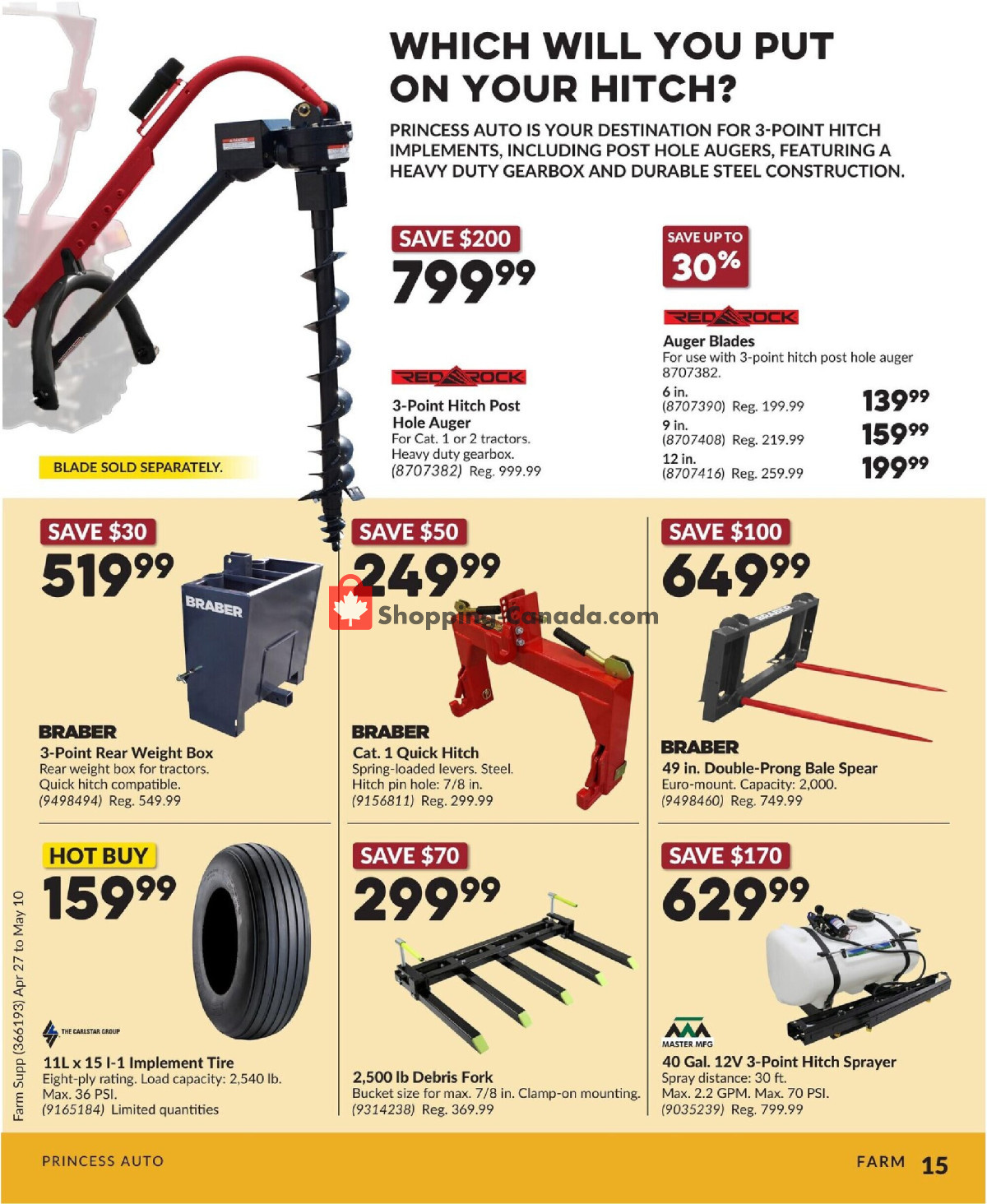 Princess Auto flyer from Monday April 27, 2026 to Sunday May 10, 2026 - page 15