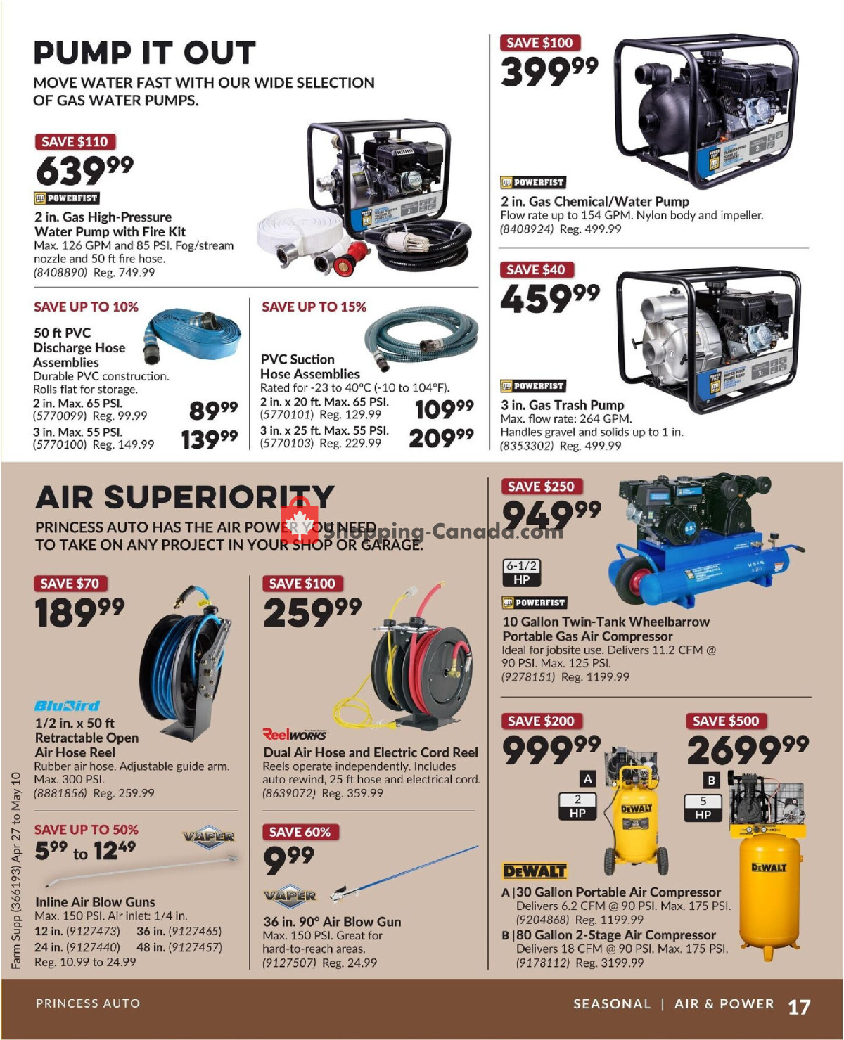 Princess Auto flyer from Monday April 27, 2026 to Sunday May 10, 2026 - page 17
