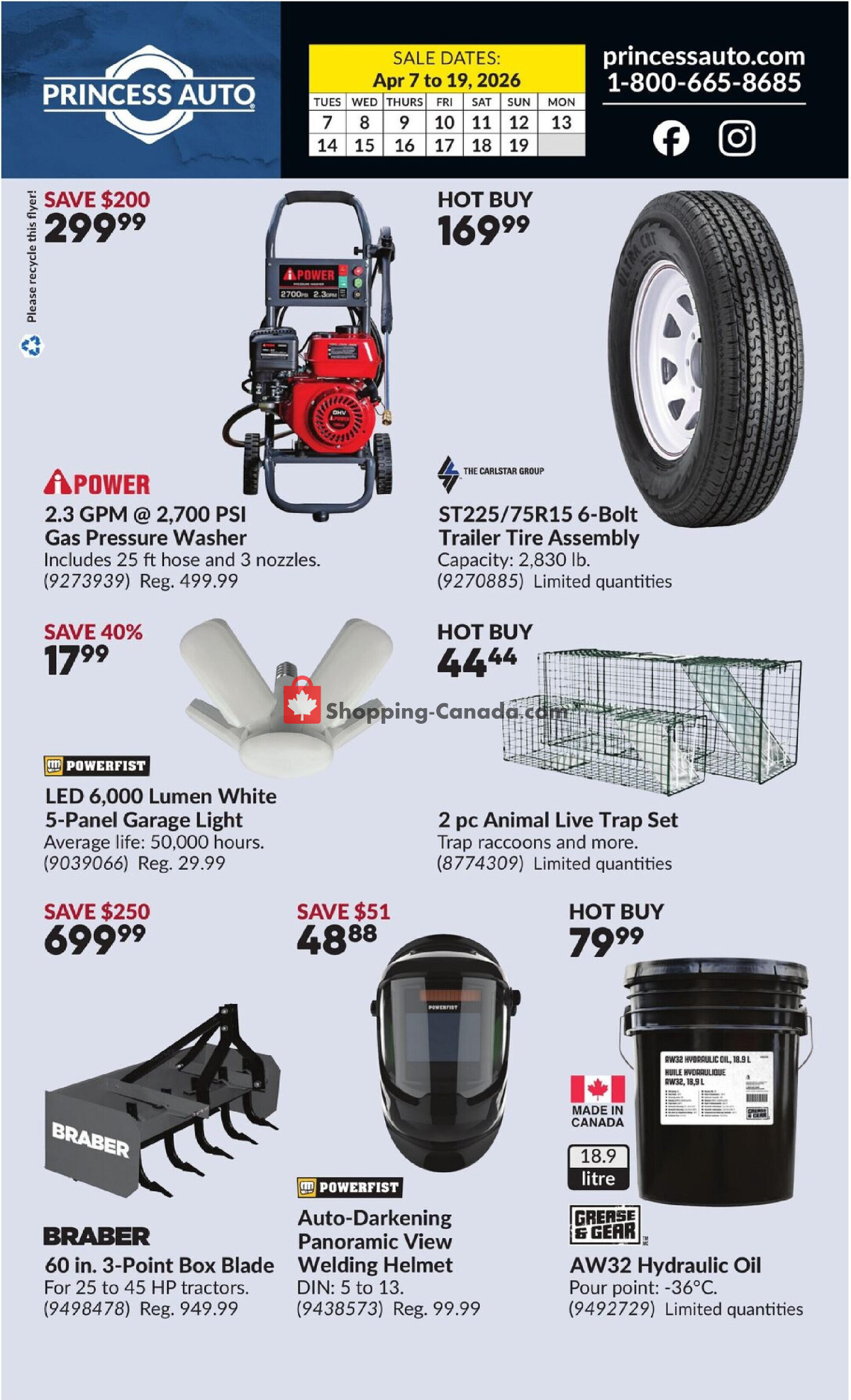 Princess Auto flyer from Tuesday April 7, 2026 to Sunday April 19, 2026 - page 2