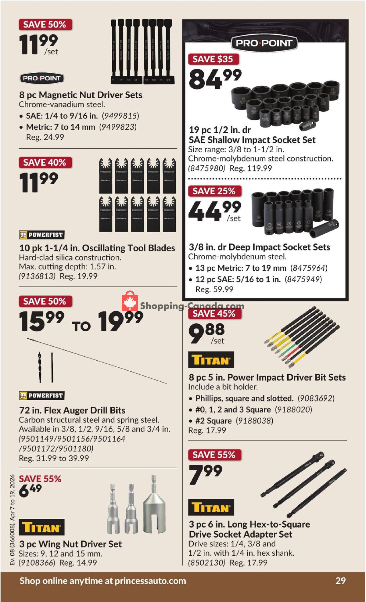 Princess Auto flyer from Tuesday April 7, 2026 to Sunday April 19, 2026 - page 35