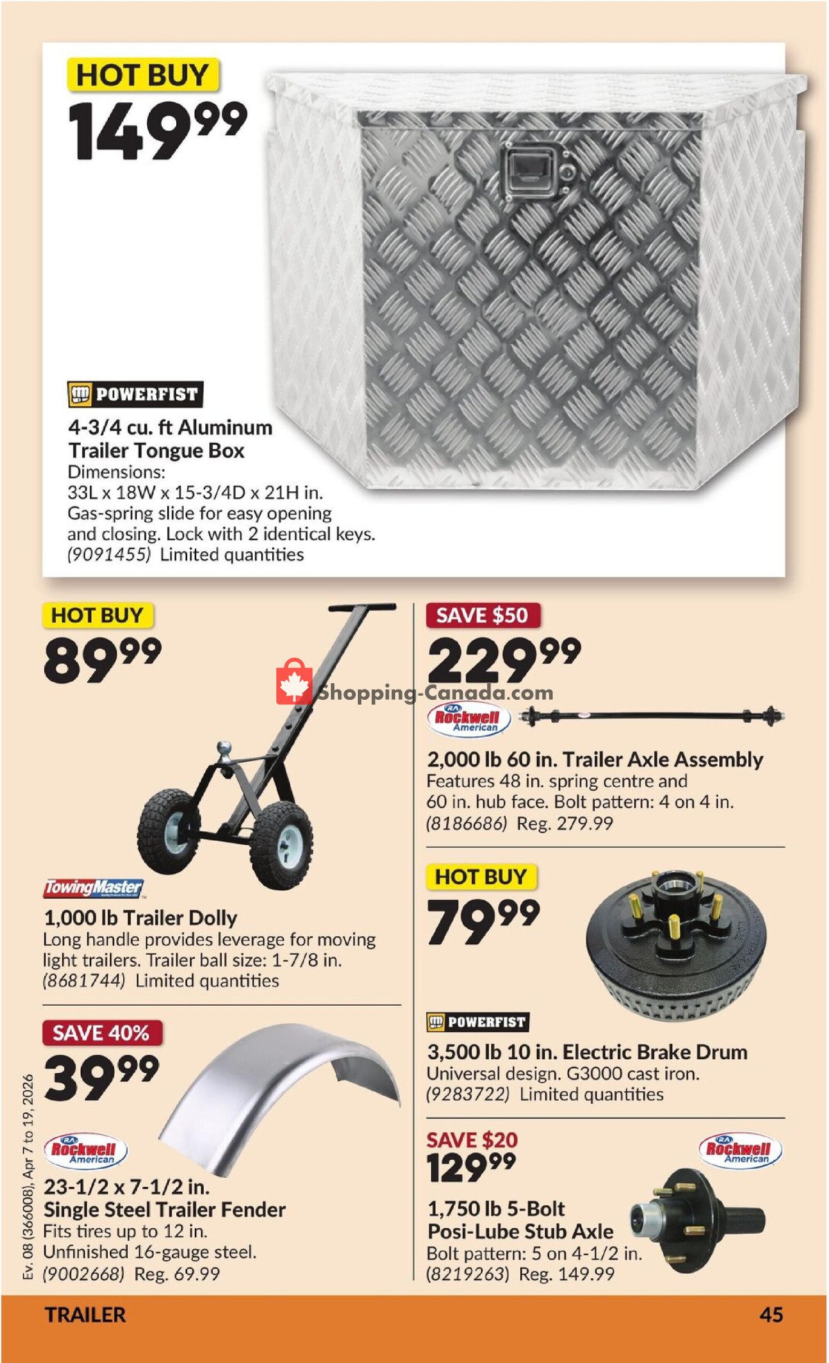 Princess Auto flyer from Tuesday April 7, 2026 to Sunday April 19, 2026 - page 51