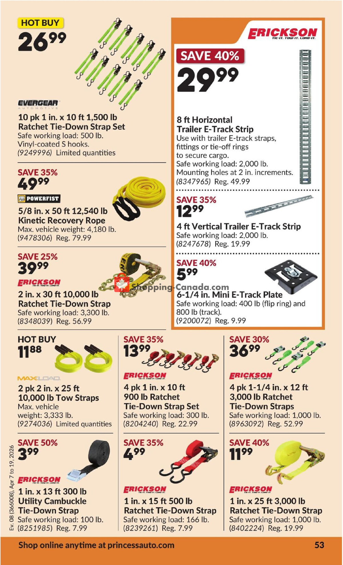 Princess Auto flyer from Tuesday April 7, 2026 to Sunday April 19, 2026 - page 59