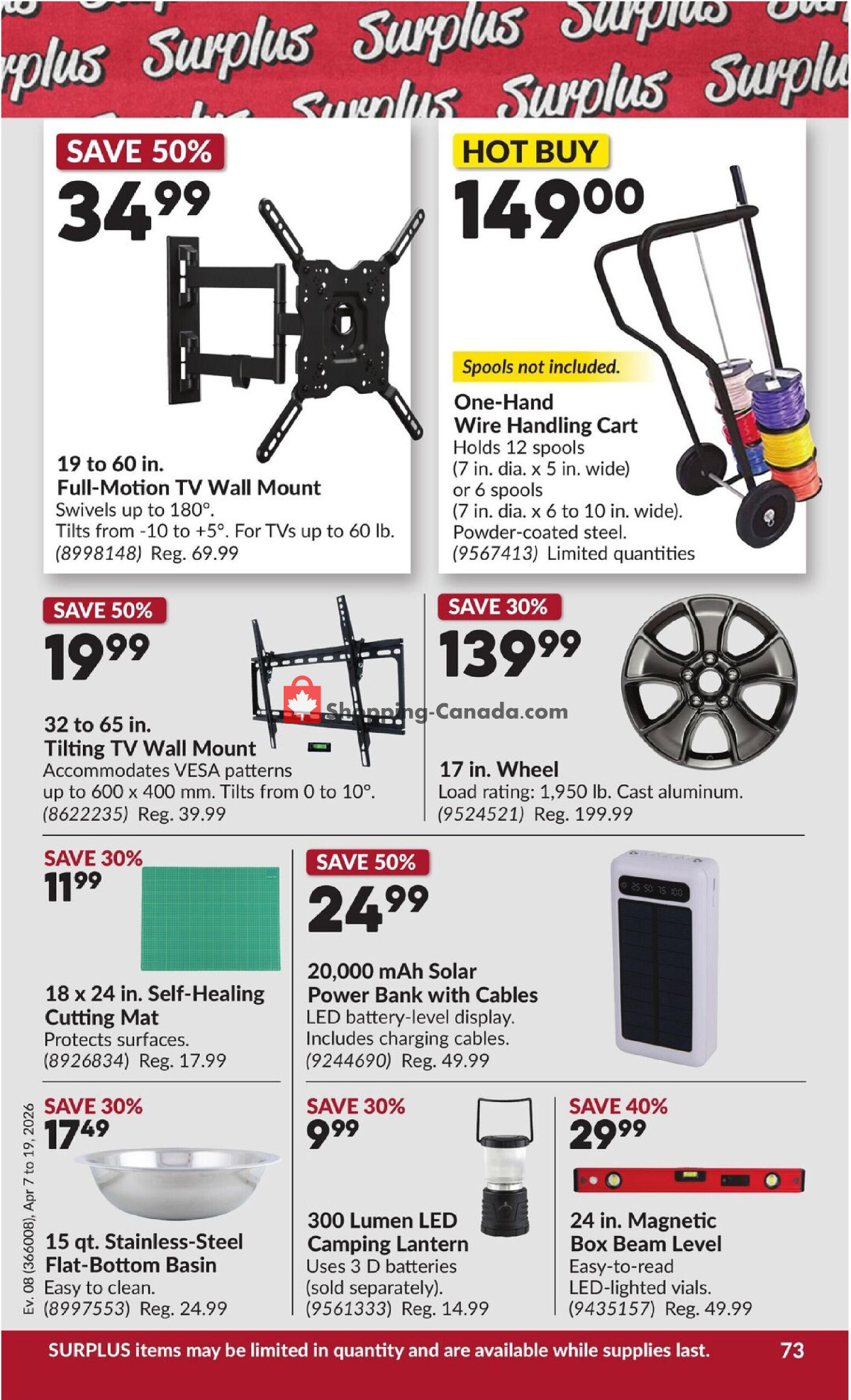 Princess Auto flyer from Tuesday April 7, 2026 to Sunday April 19, 2026 - page 80