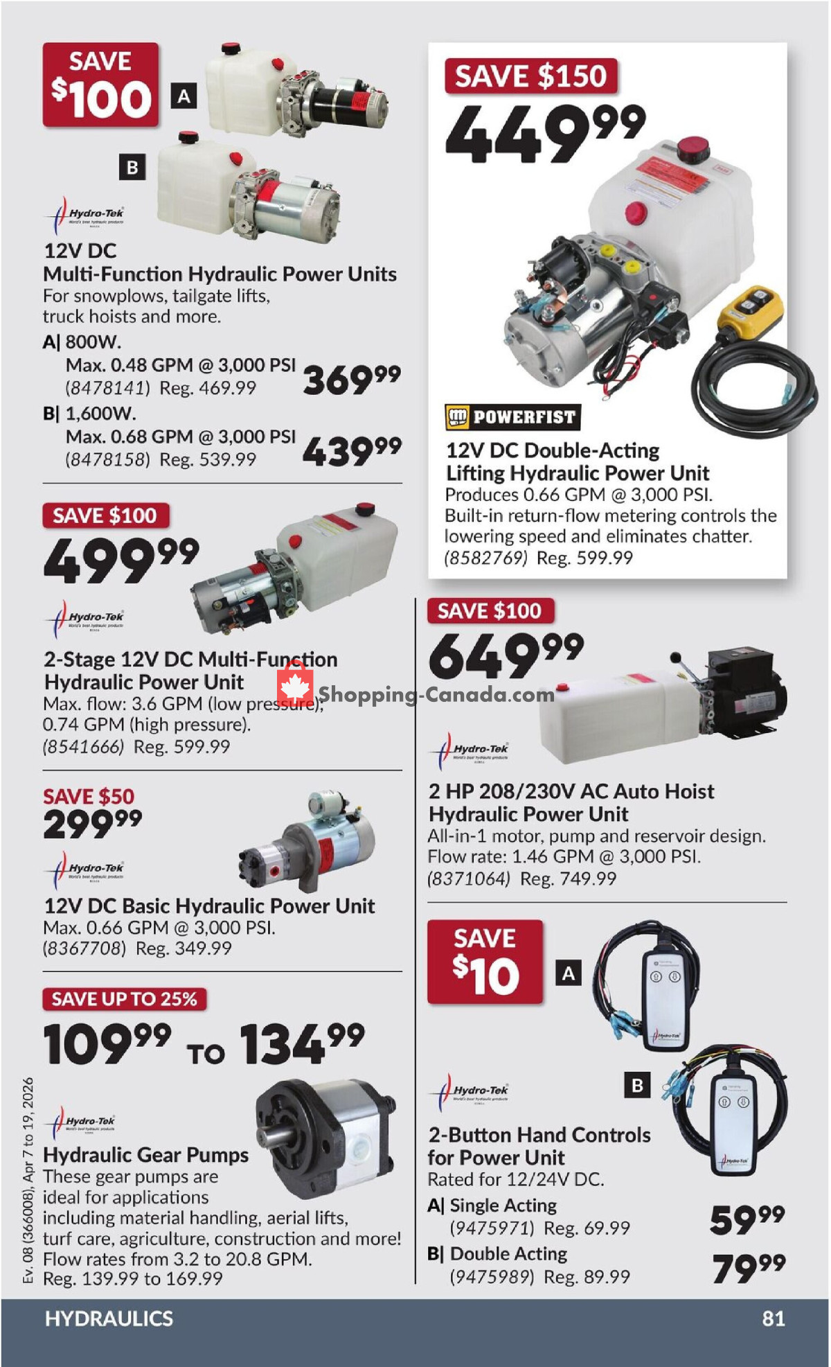 Princess Auto flyer from Tuesday April 7, 2026 to Sunday April 19, 2026 - page 88