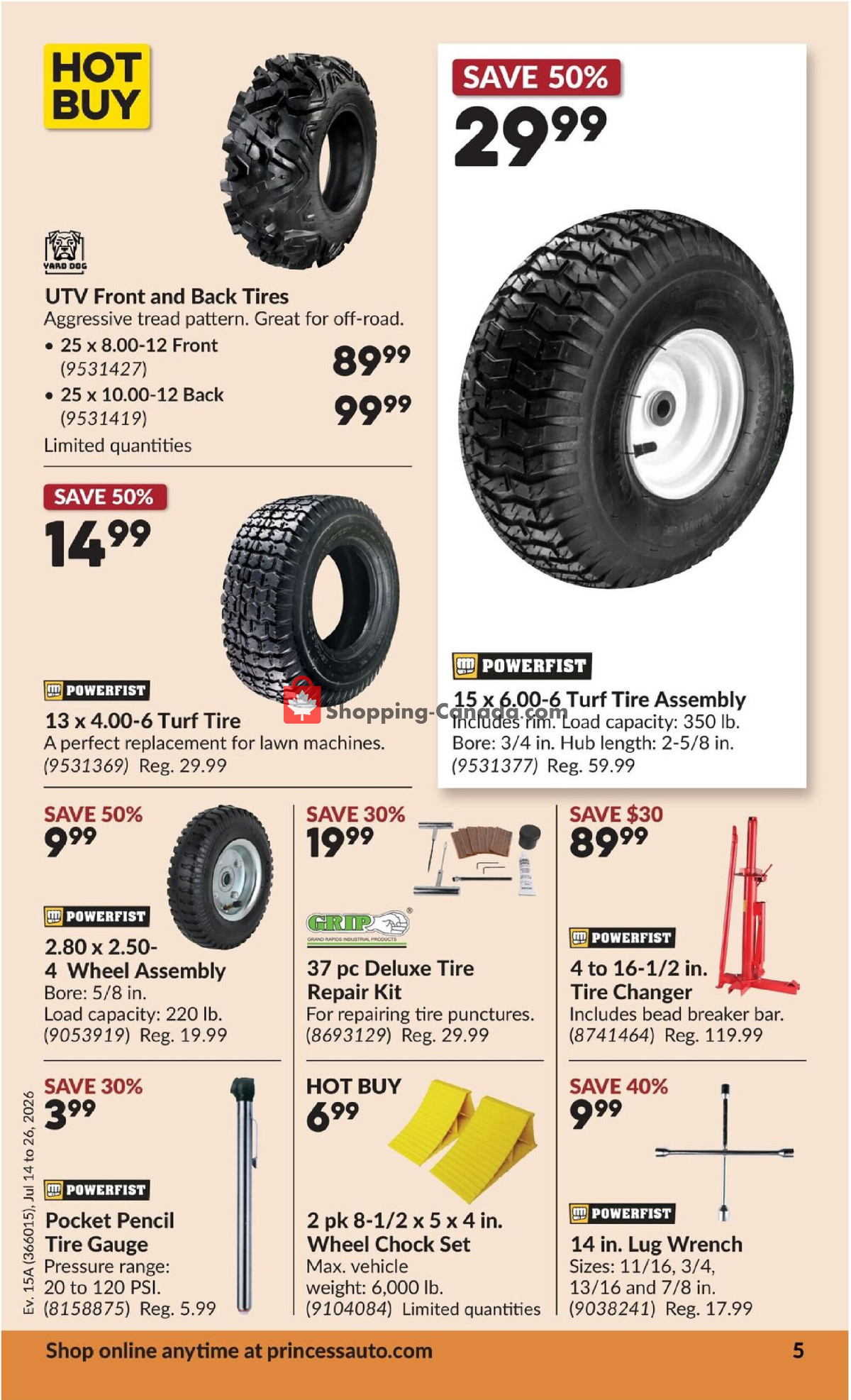 Princess Auto flyer from Tuesday July 14, 2026 to Sunday July 26, 2026 - page 11