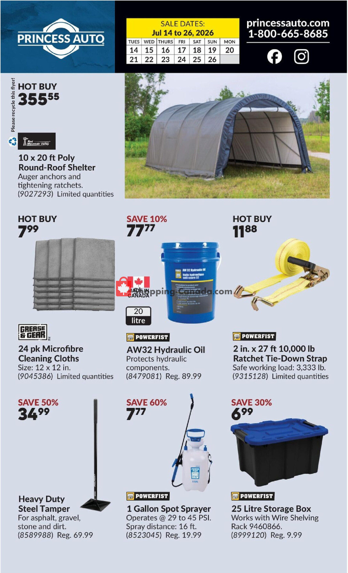 Princess Auto flyer from Tuesday July 14, 2026 to Sunday July 26, 2026 - page 2